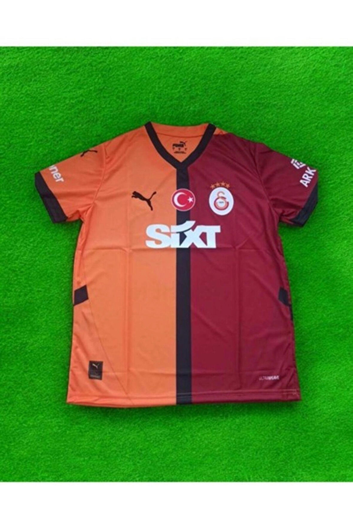 galatasaray 2024-25 sezon yetişkin futbol forması üst isimsiz sarı kırmızı