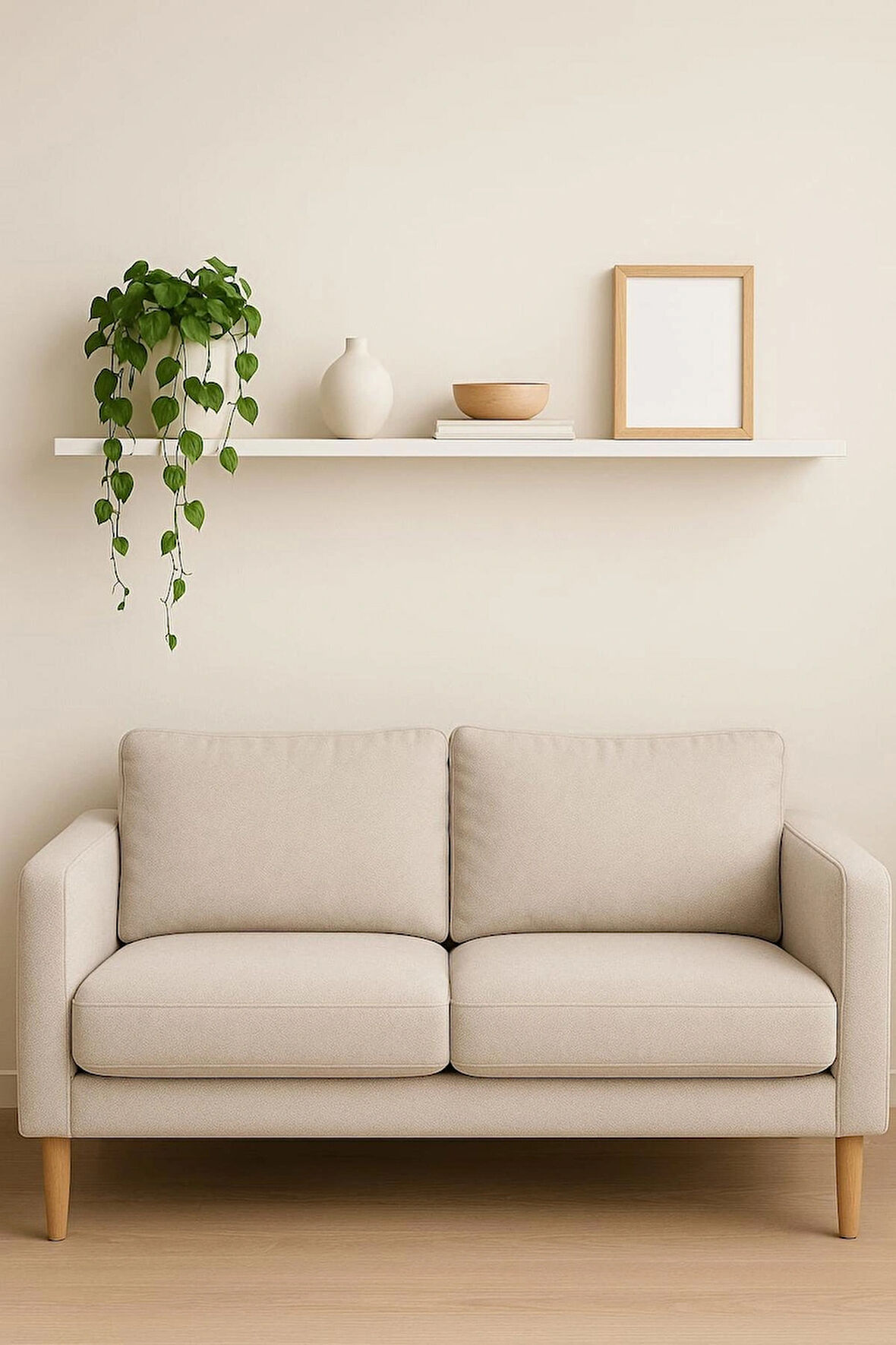 120 Cm Mat Beyaz Mdf Gizli Montaj Ahşap Duvar Rafı Uçan Raf Kitaplık