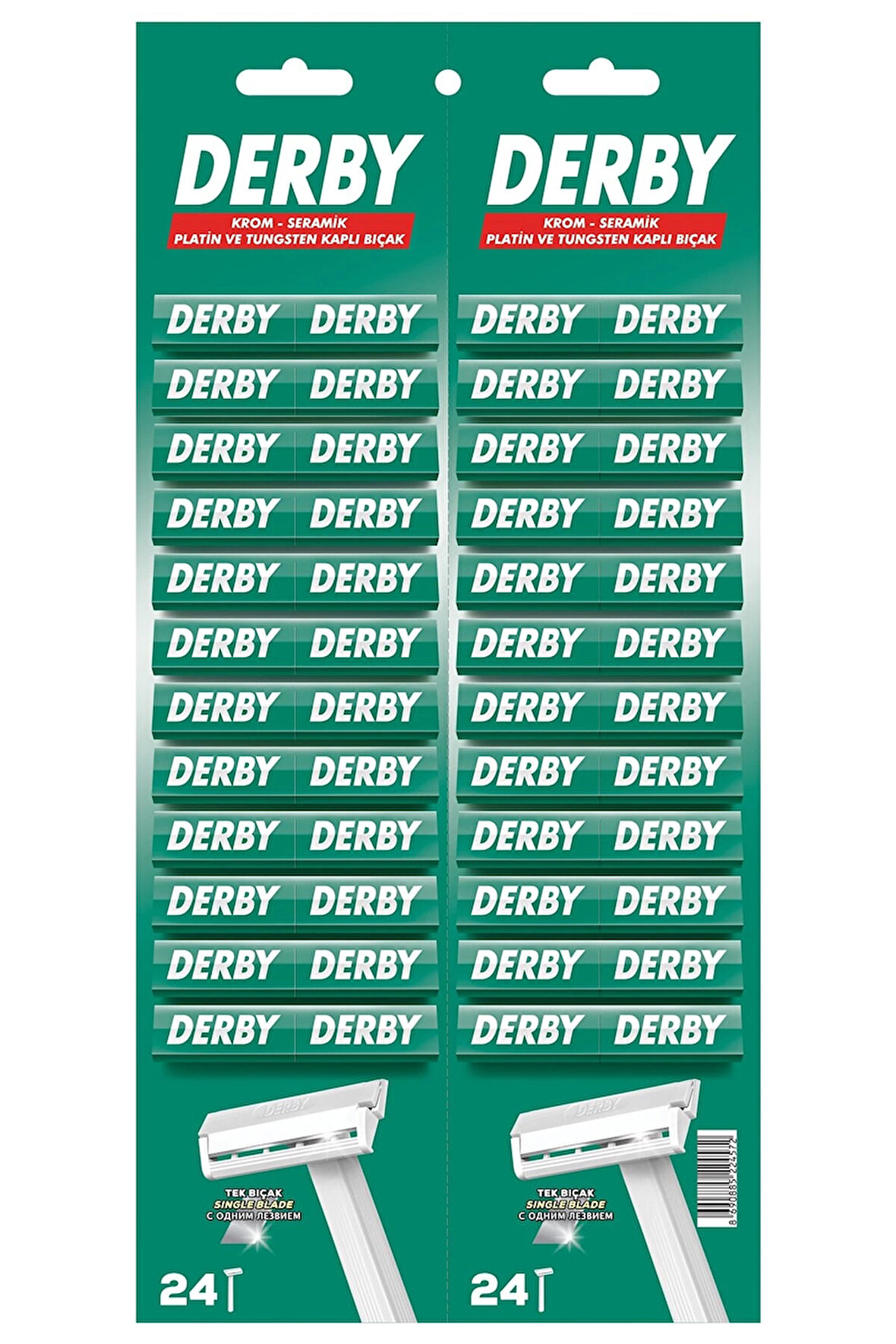 Derby Tek Bıçak Kartela 48'Li