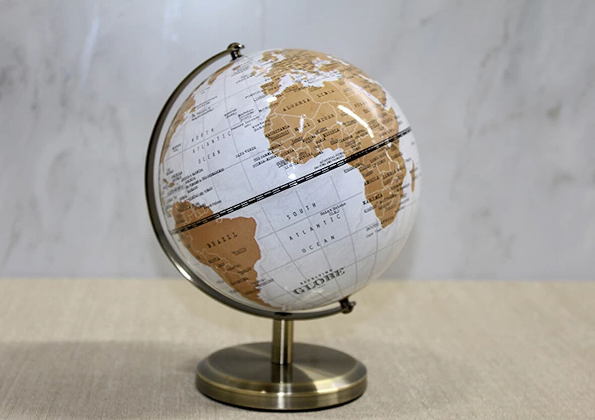 Dekoratif Masa Üstü Dünya Küre Alk3581