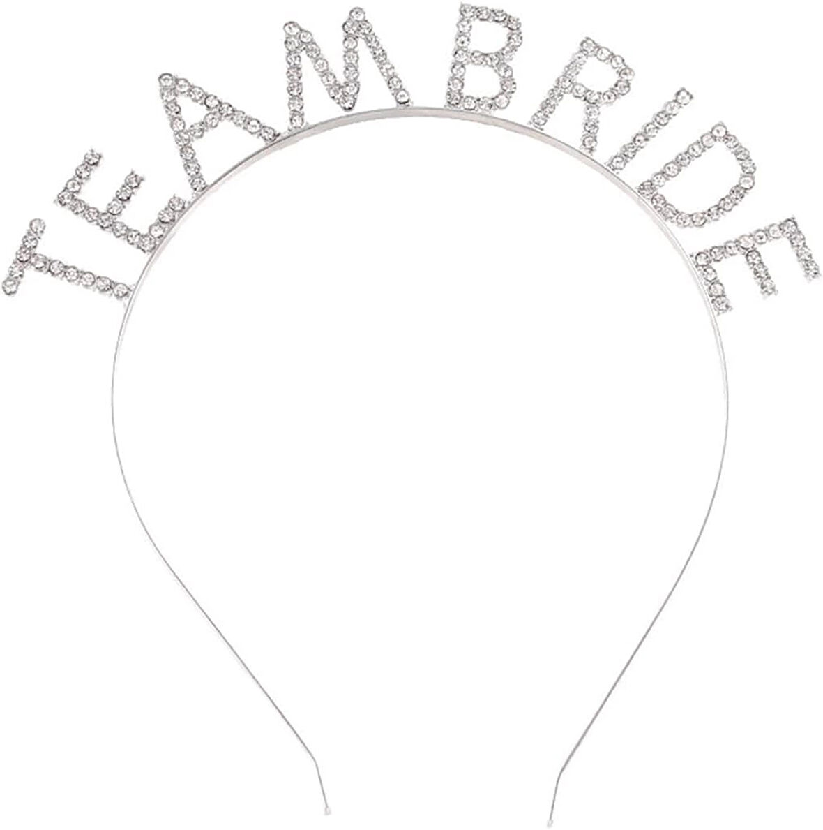 Gümüş Kaplama Kristal Taşlı Team Bride Taç 16X17 Cm