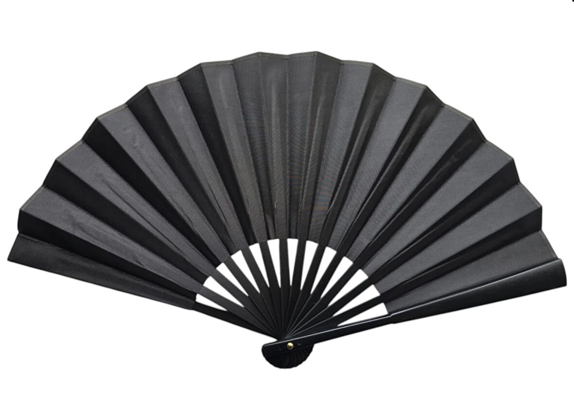 Plastik Kumaş Yelpaze 12'Li Siyah