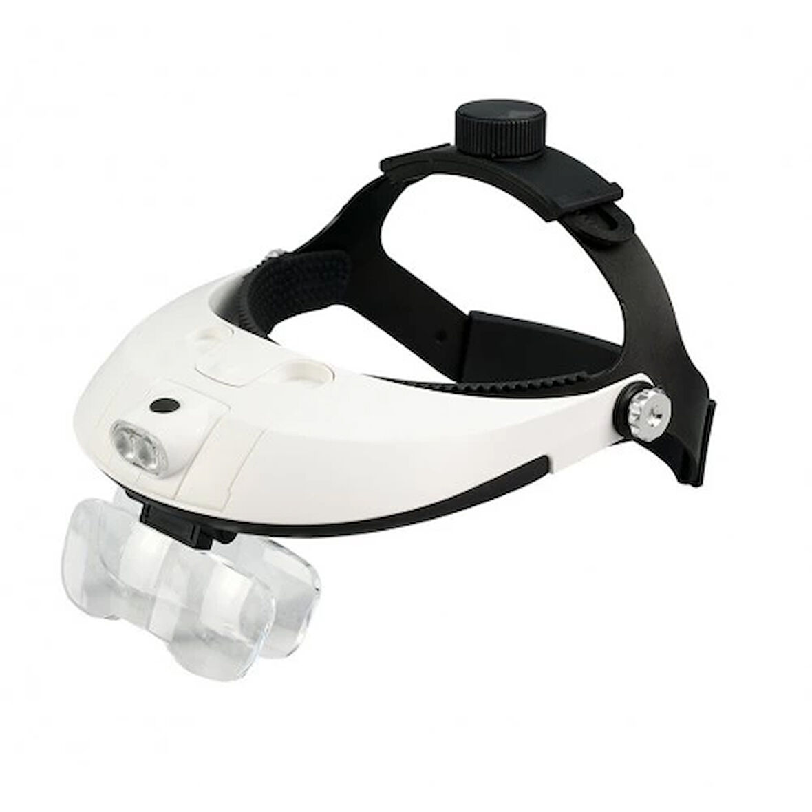 5 Mercekli Çok Fonksiyonlu, Başlık Tip Işıklı Büyüteç 81001H