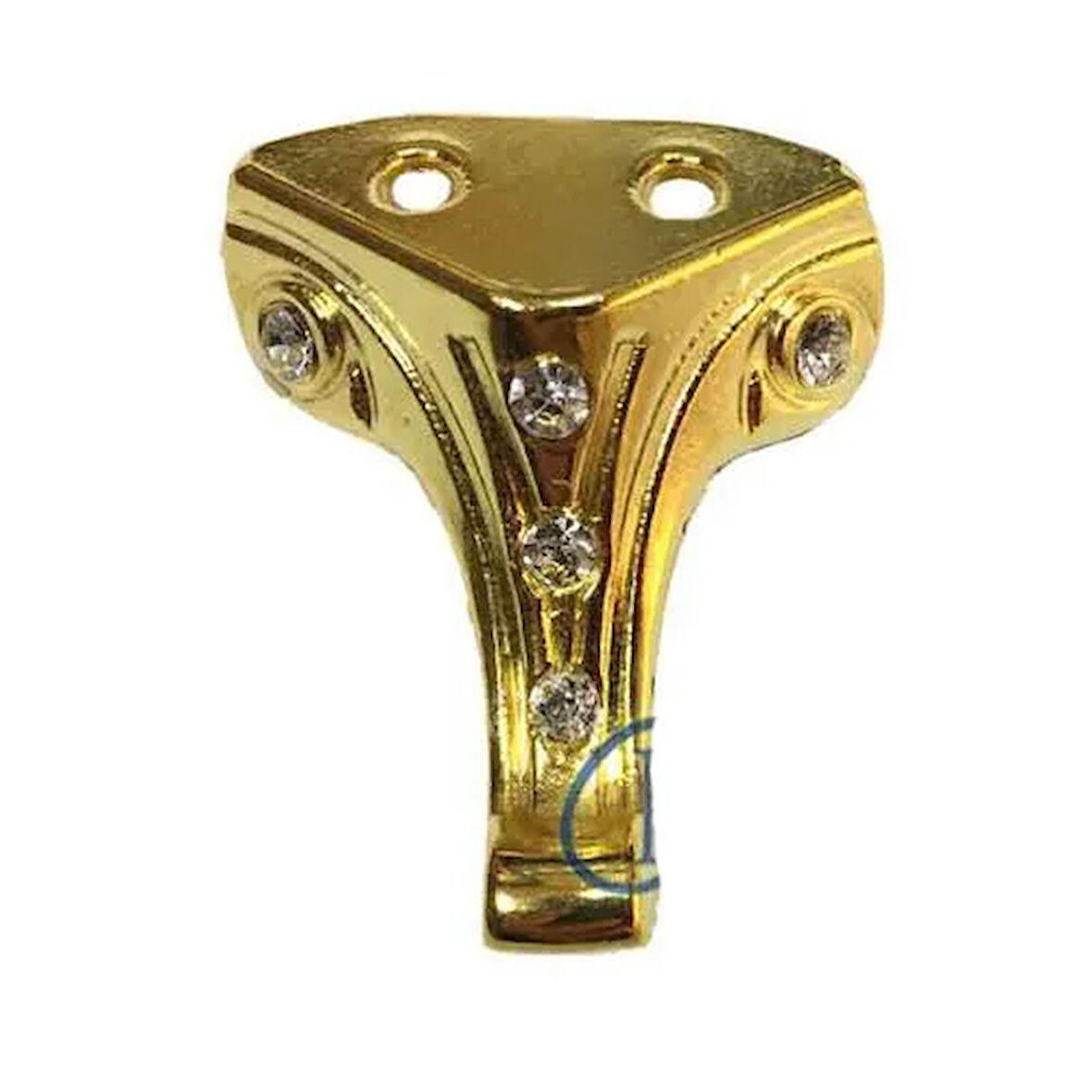 Taşlı Ahşap Sandık Ayağı, Kutu Ayak 3,5 Cm - Sarı, 50 Adet