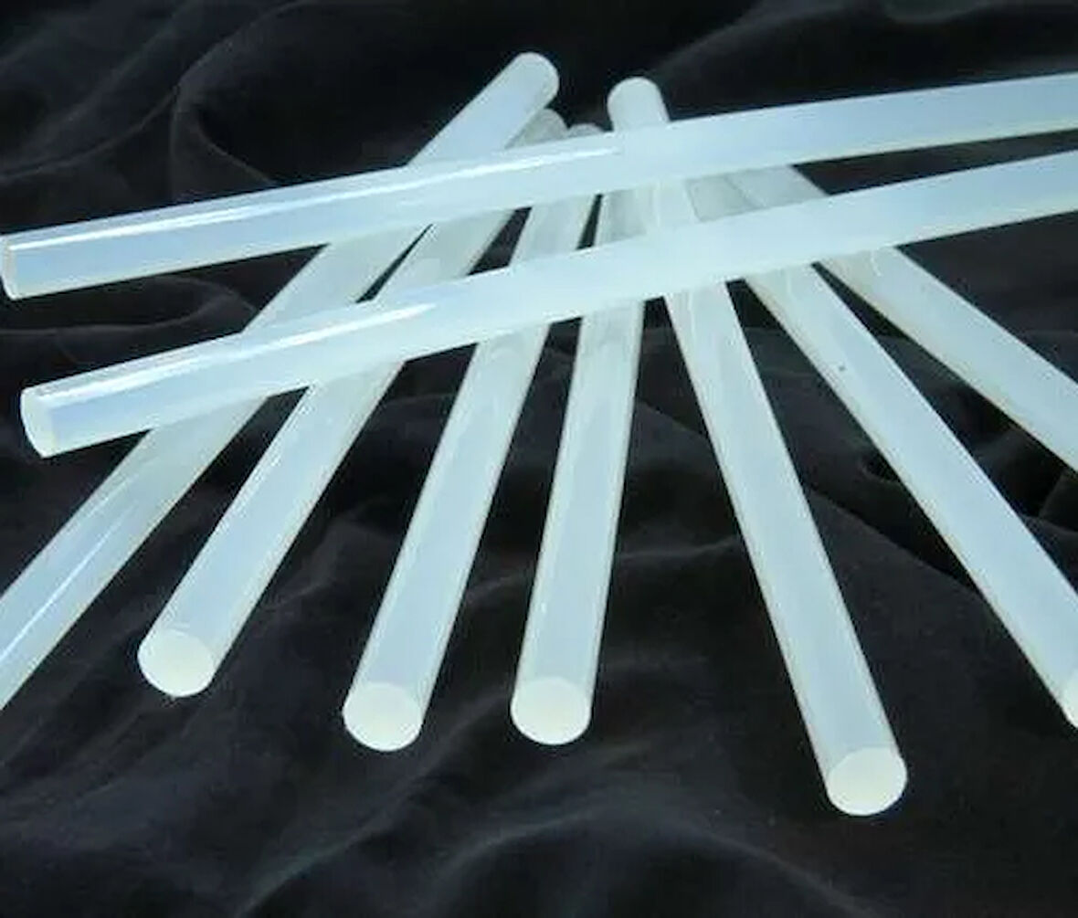 12X300Mm Şeffaf Kalın Çubuk Silikon 1Kg - Tamirat Ve Sızdırmazlık İçin En Kaliteli Silikon