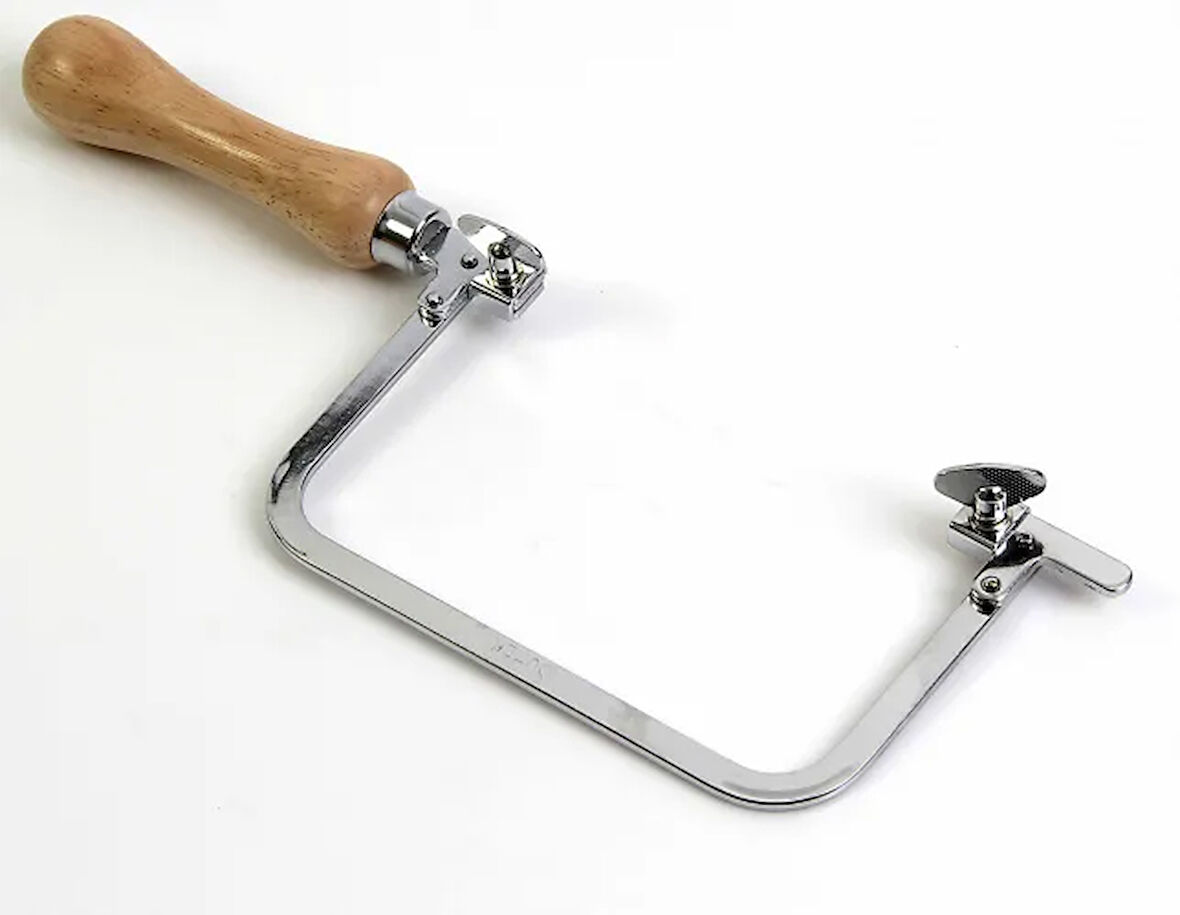 Sabit Kıl Testere Kolu - Ahşap Sap 13,5Cm