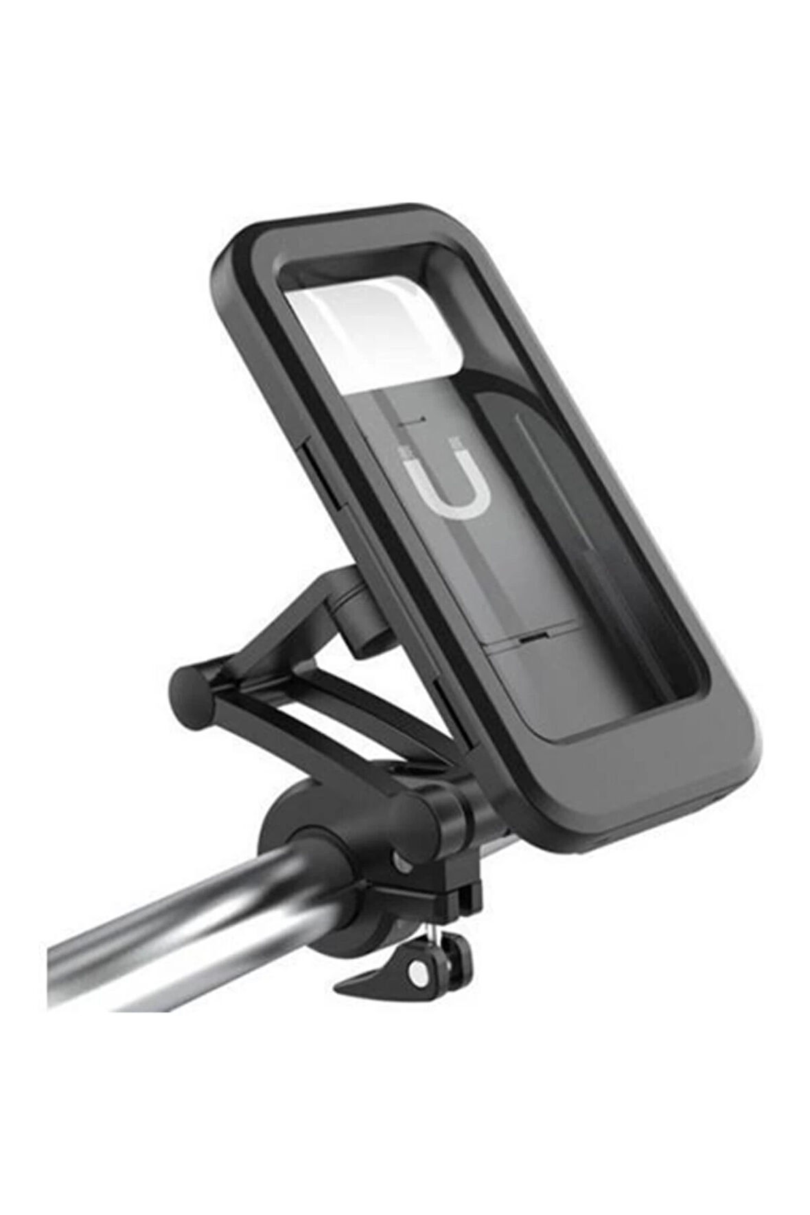 Gidon Bağlantılı Su Geçirmez Mıknatıslı Motorsiklet Telefon Tutucu