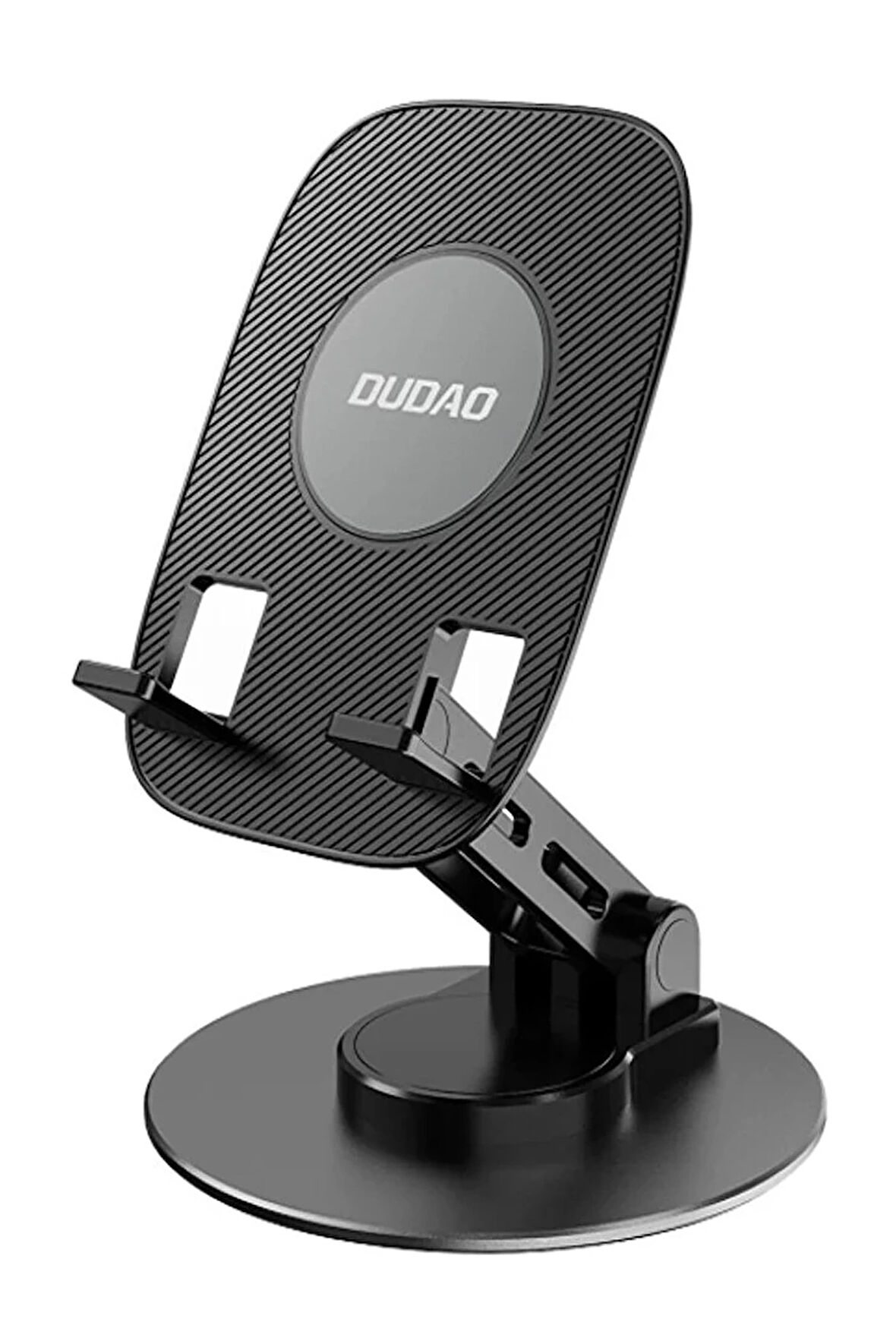 F17S Masaüstü Telefon Tutucu Döner Tabanı Alüminyum Paslanmaz Çelik Katlanabilir