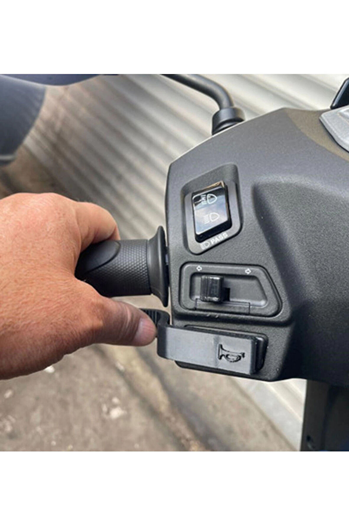 Honda Activa 125 Korna Düğmesi Uzatma Kolu - Özel 3D Tasarım