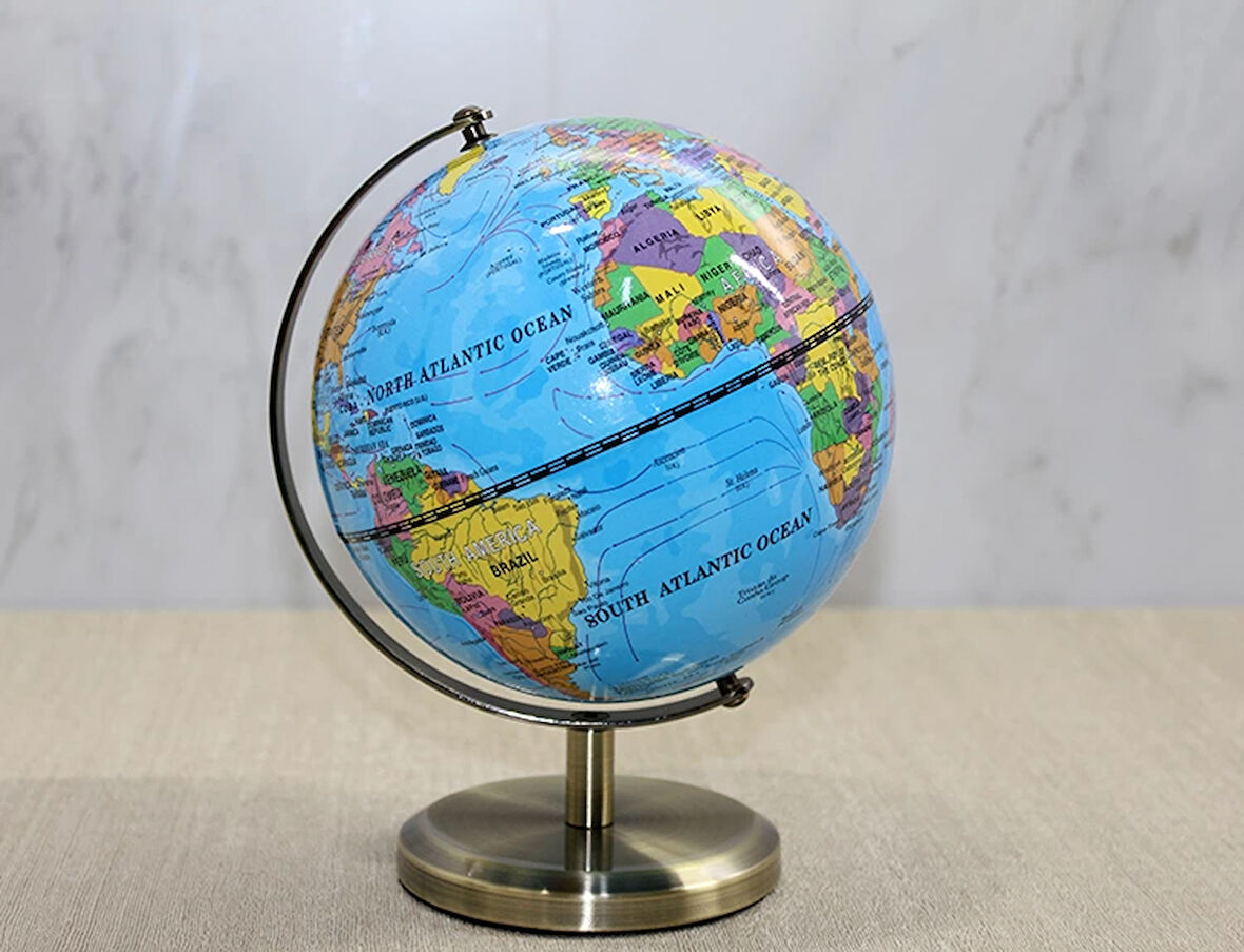Dekoratif Masa Üstü Dünya Küre Alk3583