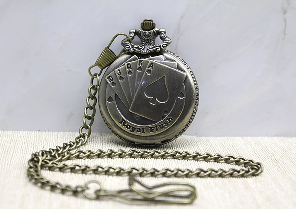 Oyun Kartı Köstekli Saat Alk3876