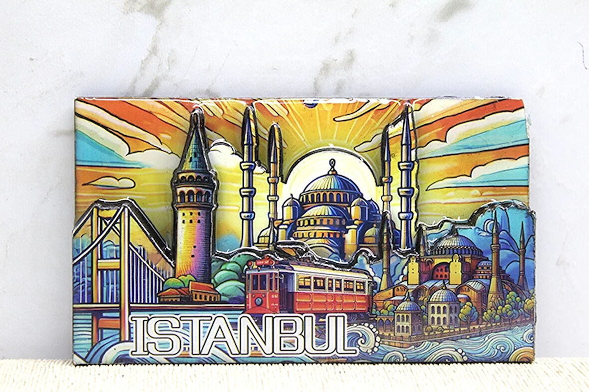 Ahşap İstanbul Temalı Magnet Alk4365
