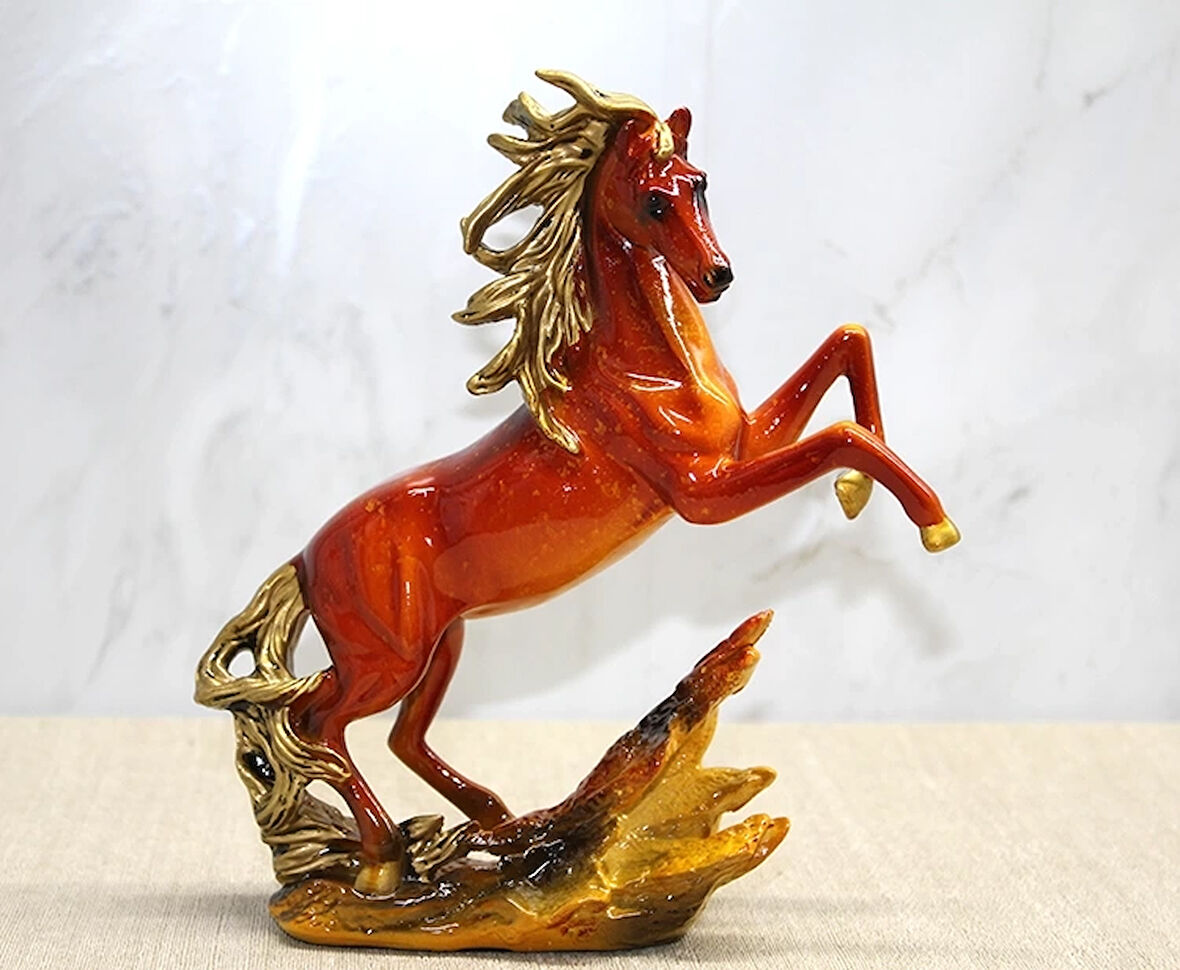 Polyester Şahlanmış At Figürü Alk4590