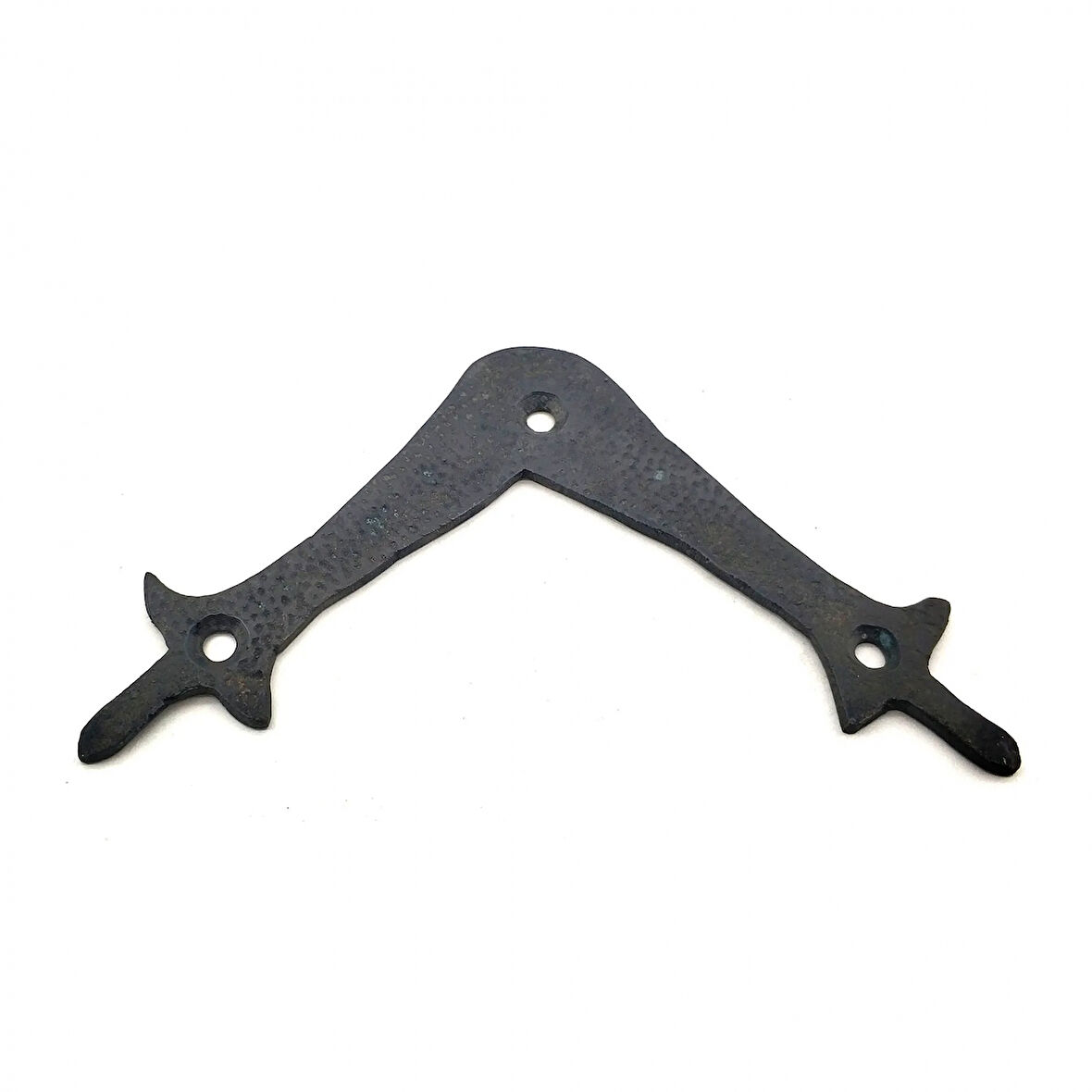 Antika Tarz Dekoratif Pirinç Zambak Gönye - Üst, 107X107 Mm, Oksit