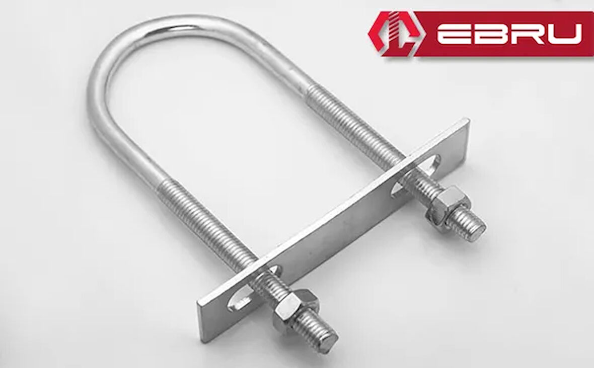 U Civata, Karşılık Demiri + Somunlu - M6X30 - 25 Set