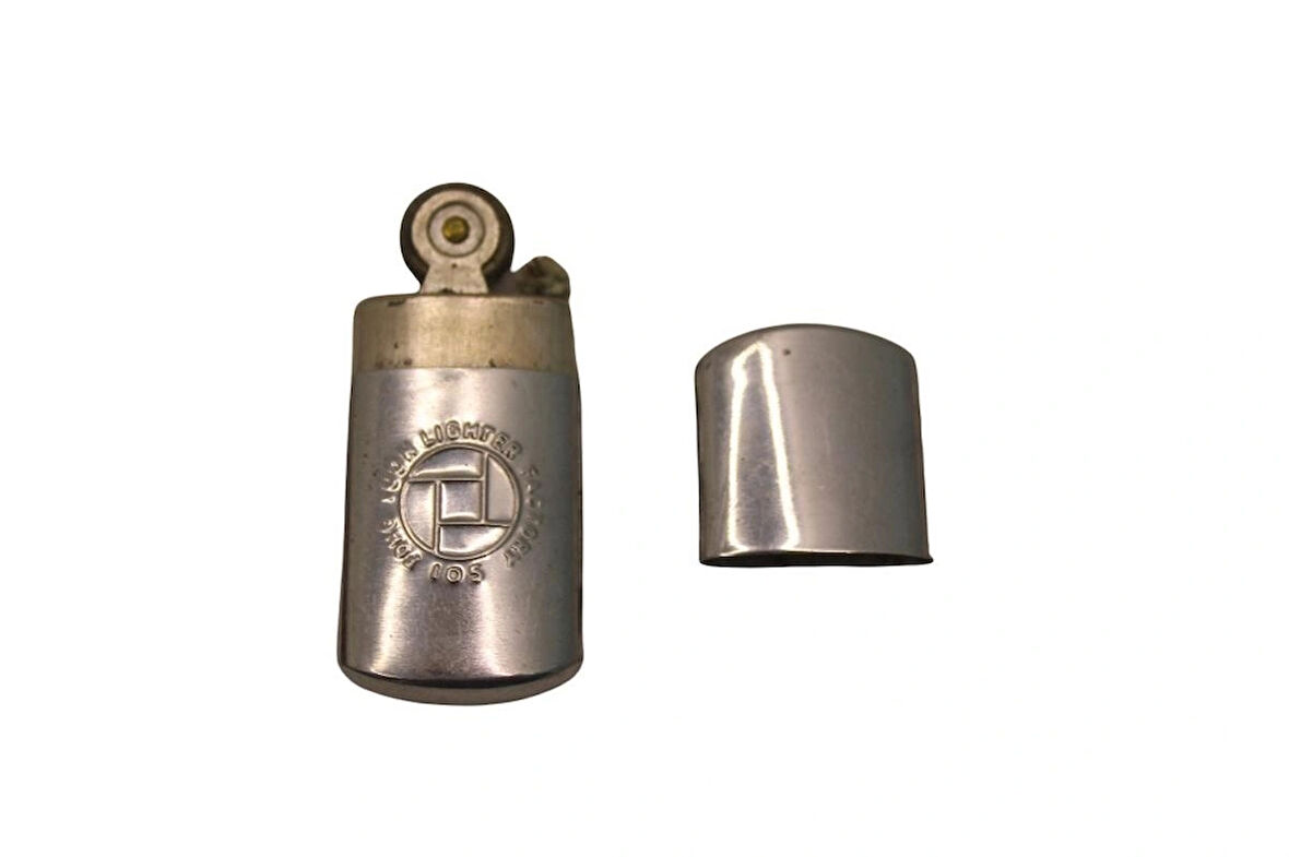 Fong Yuon Lighter Factory Sabun Çakmak Fransız Siper Çakmağı Mekanik Çakmak | 1950-1960 Dönemi | 3 Parçalı Koleksiyonluk Antika