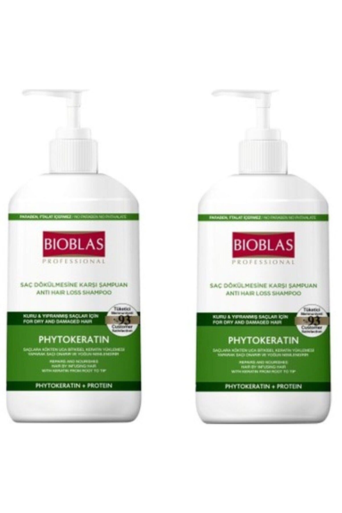 Bioblas Phyto Keratin Yıpranmış Saçlar İçin Dökülme Karşıtı Şampuan 2x1000 ml