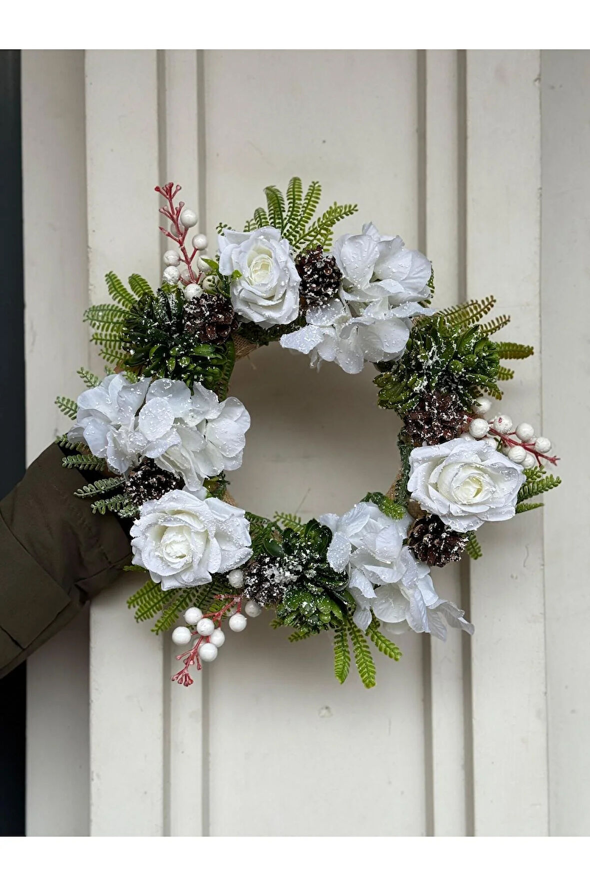 Yapay Güllü Kapı Süsü