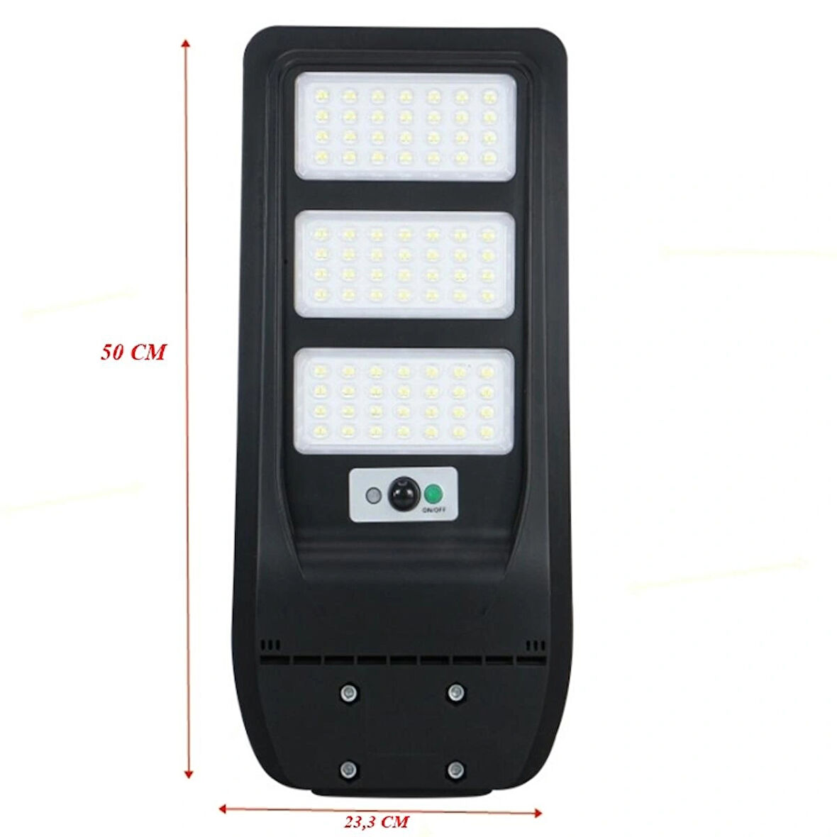 300w Güneş Enerjili Profesyonel Sokak Aydınlatması Uzaktan Kumandalı Sensörlü Led Projektör IP65