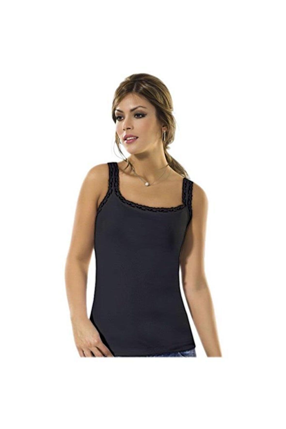 Anıt Kadın Dantel Askılı Atlet Geniş Askılı Atlet 2172