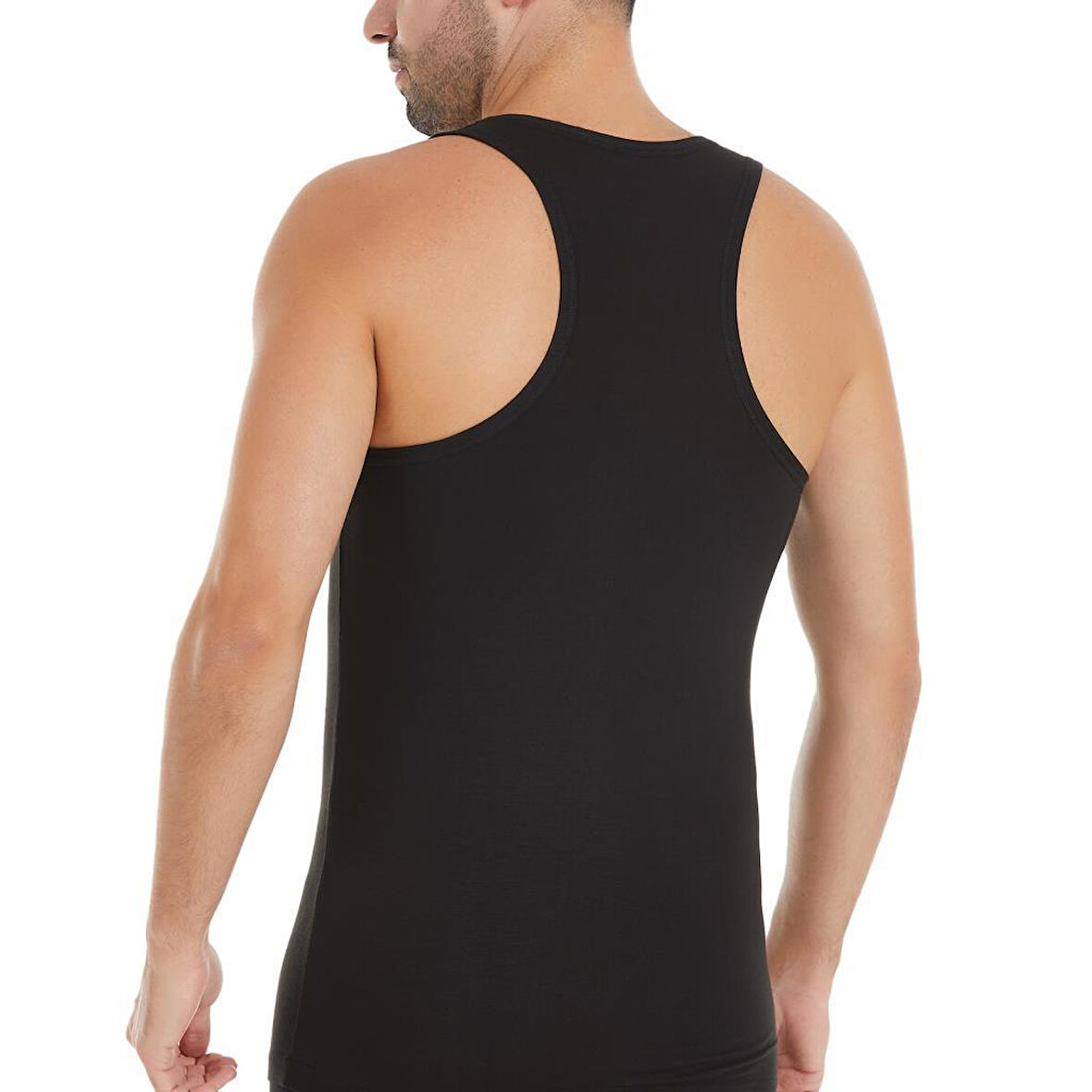 3 Adet Yıldız Erkek Bambu Sporcu Atleti Rambo Atlet Siyah 491