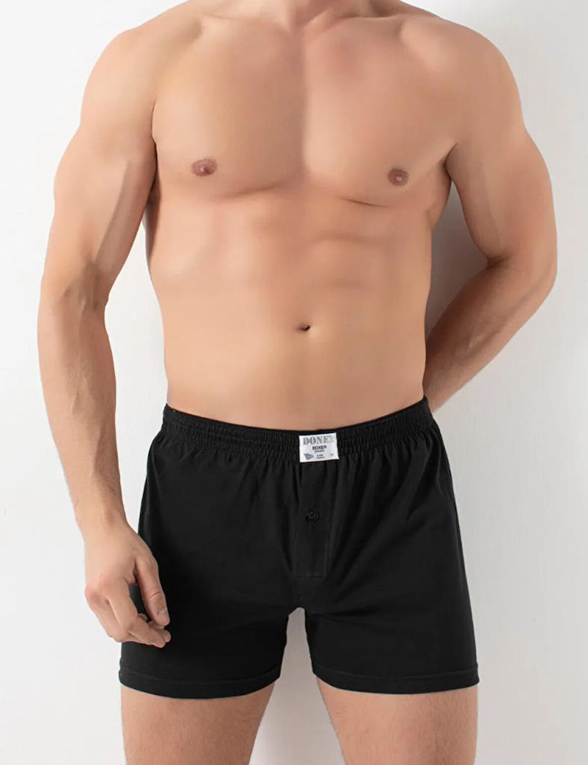 6 Adet Donex Erkek Pamuklu Düz Renk Penye Boxer 2303