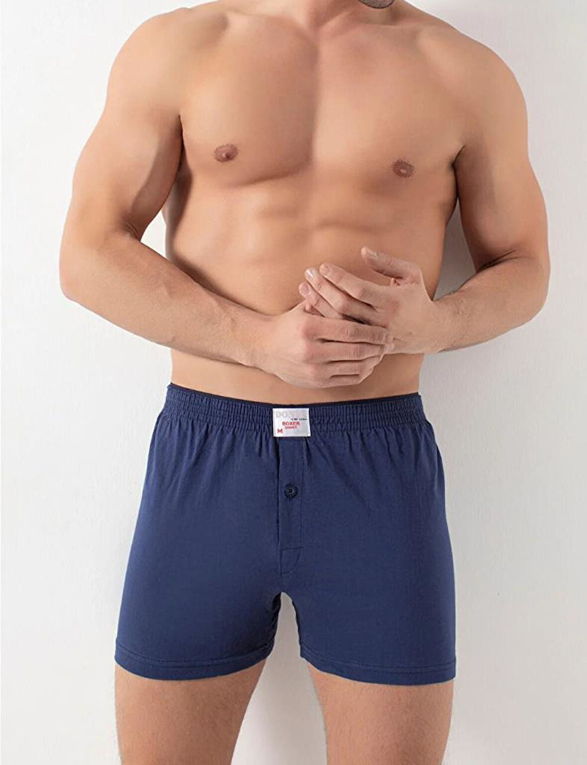 6 Adet Donex Erkek Pamuklu Düz Renk Penye Boxer 2303