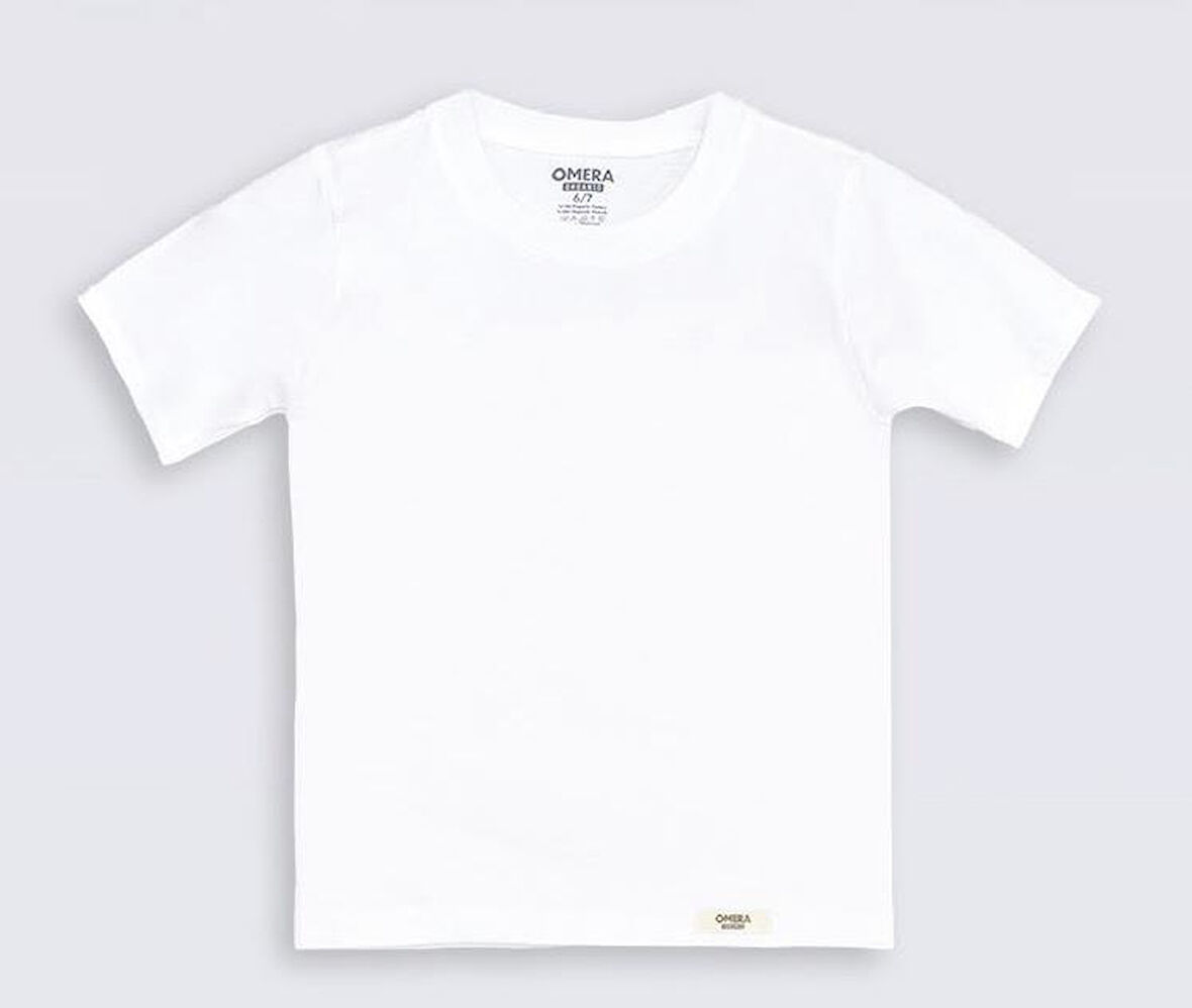 Omera Organik Kumaş Erkek Çocuk Kısa Kollu Fanila Atlet 4003