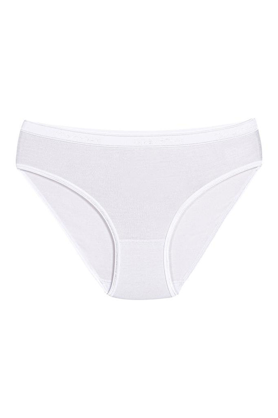 6 Adet Yıldız Bayan Bambu Bikini Külot Beyaz 3955