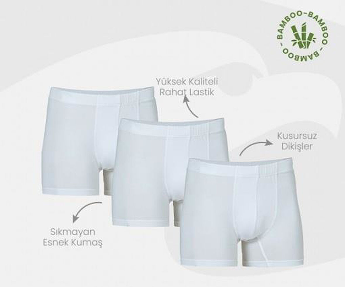 6 Adet Şahin Erkek Bambu Boxer 70059