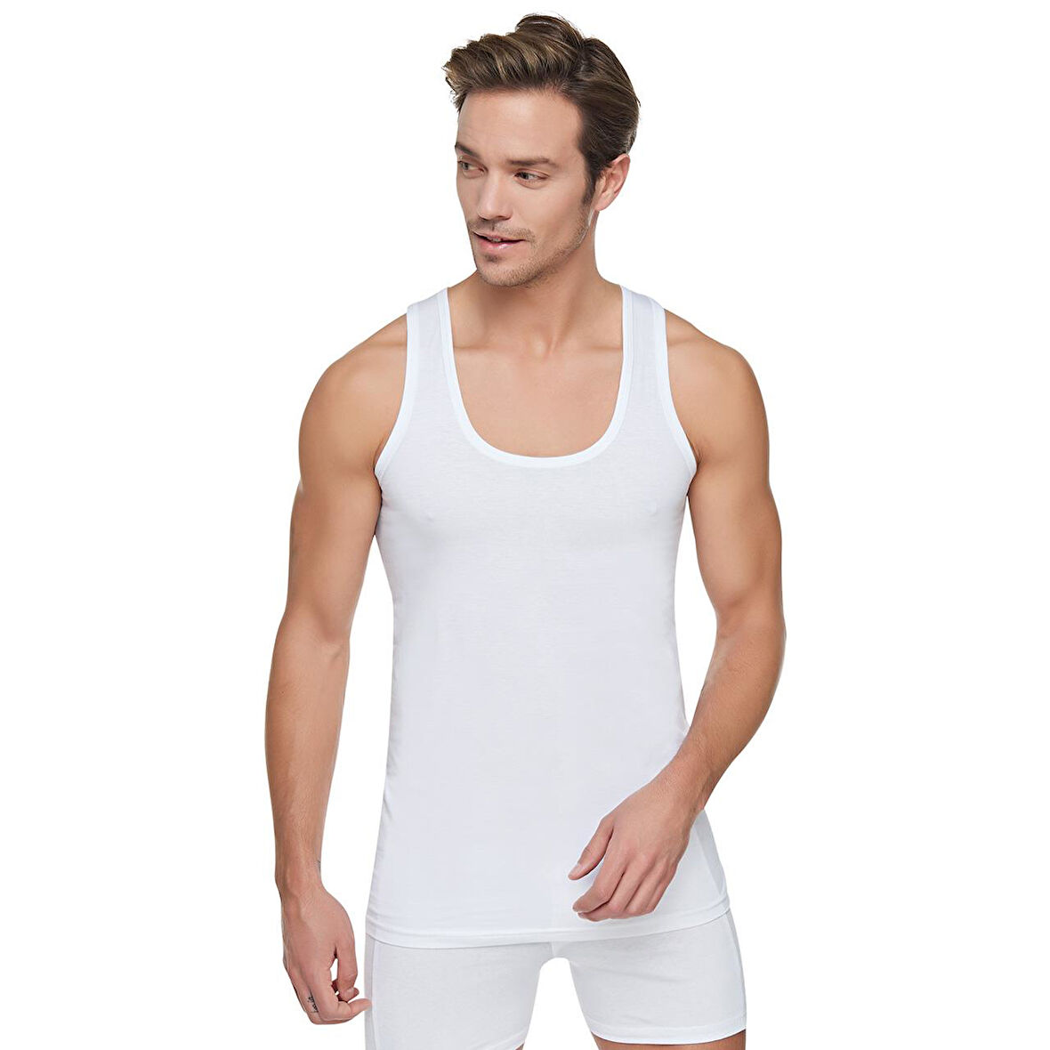 Tutku Erkek Penye Atlet Yüzde Yüz Pamuklu