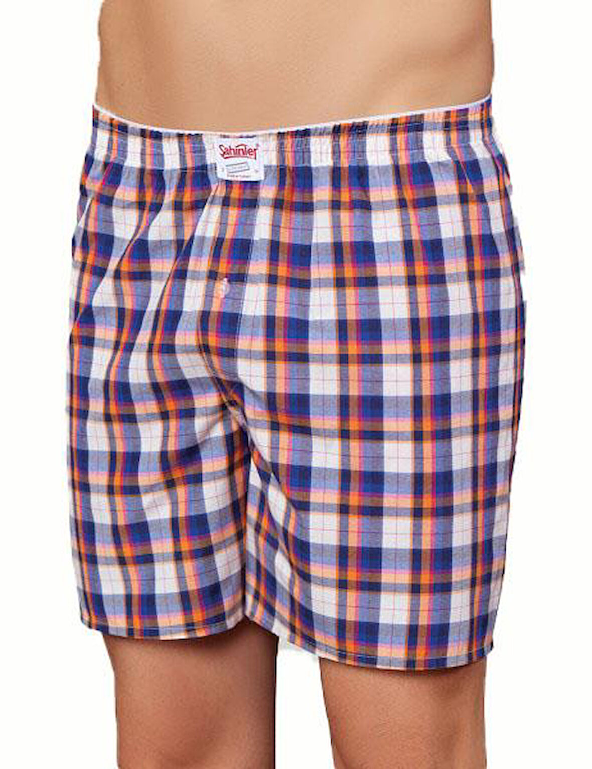6 Adet Şahinler Erkek Desenli Poplin Boxer E090