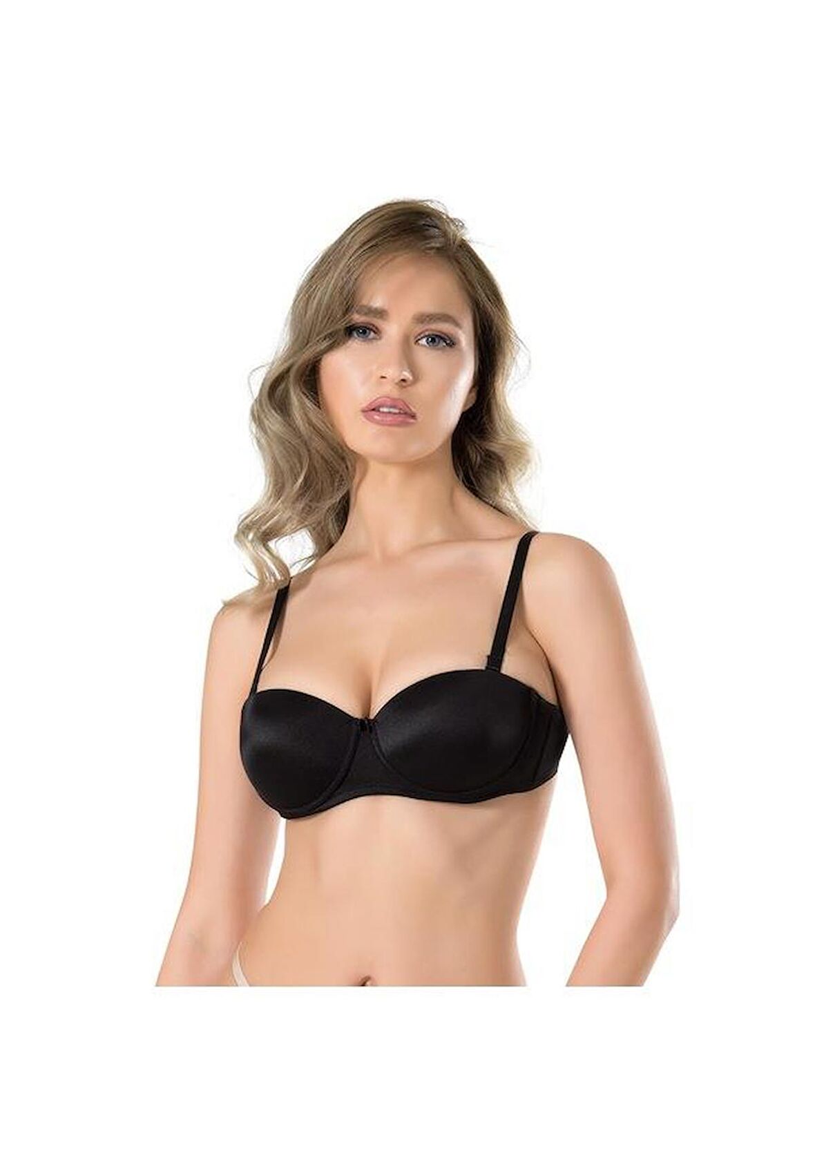 Fabony Kadın Basic Boş Cup Desteksiz Straplez Sütyen 3011