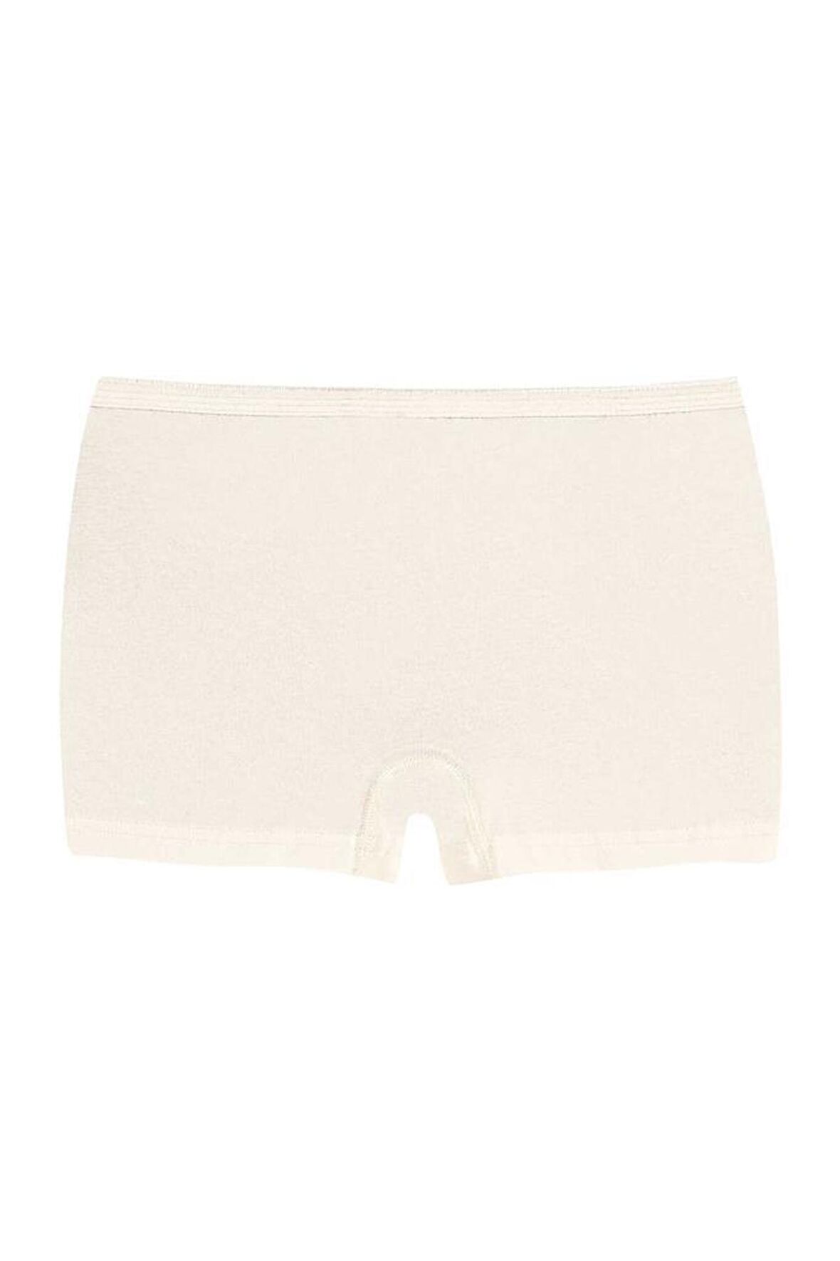 12 Adet Yıldız Kadın Likralı Boxer Ekru 3877