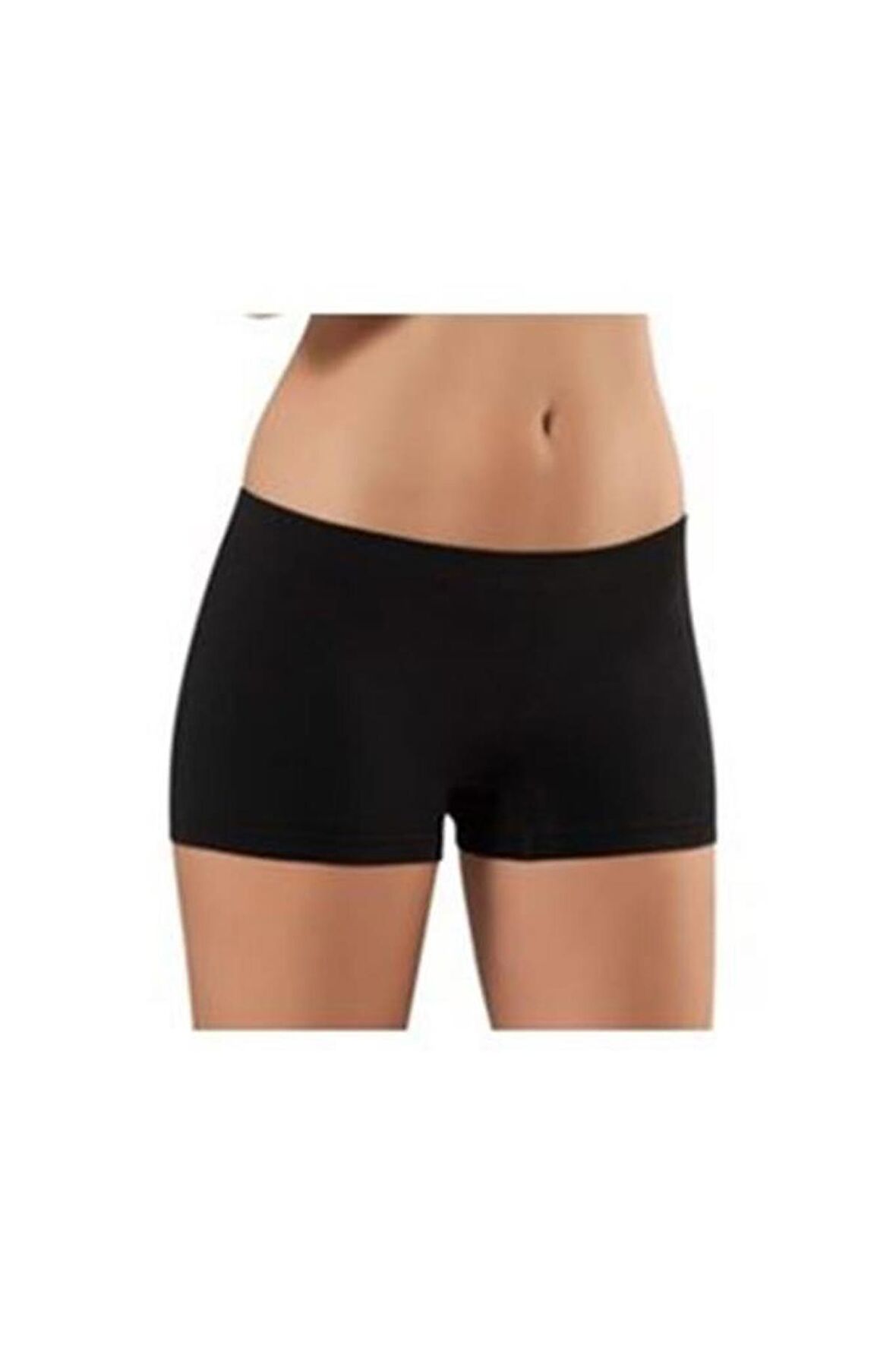 Sistina Kadın Siyah Dikişsiz Boxer Korse 700S