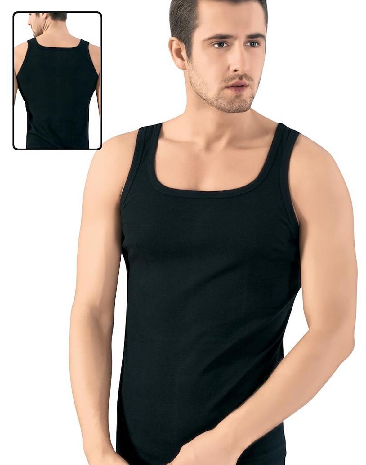 Lüx Drm Erkek Kare Yaka Ribana Atlet Renk Seçenekli 154