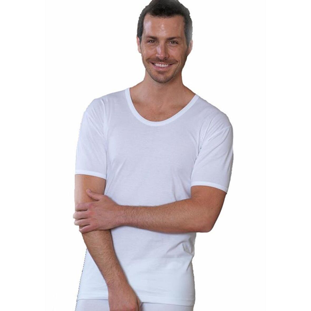 6 lı Paket Şahinler Bisiklet Yaka Kısa Kol Erkek Penye Atlet E001