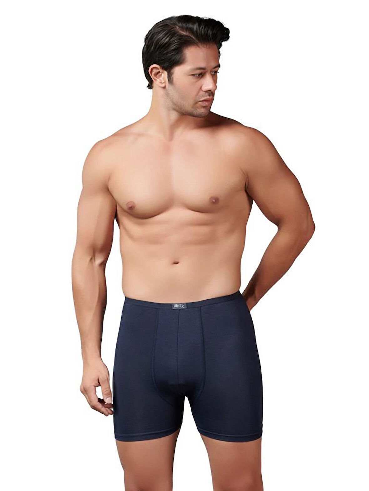 6 Adet Gümüş Erkek Bambu İnce Bel Elastan Boxer 8007