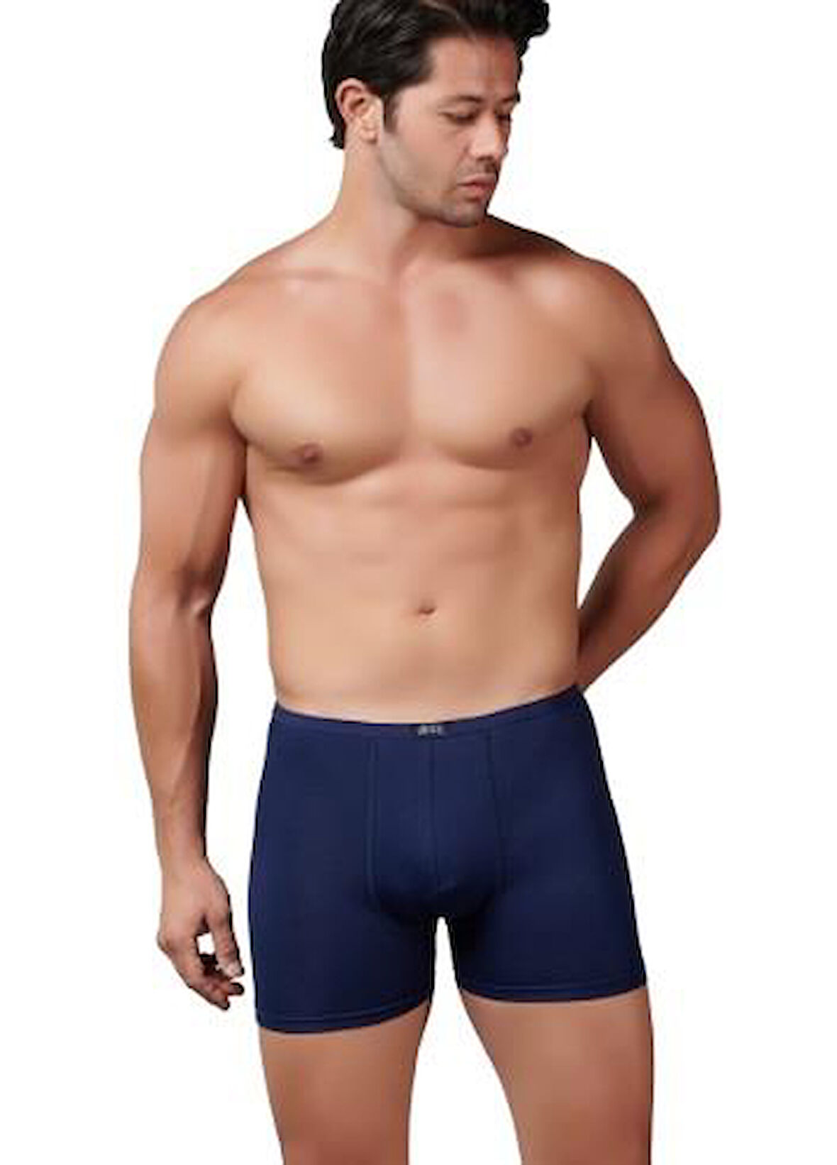 6 Adet Gümüş Erkek Bambu İnce Bel Elastan Boxer 8007