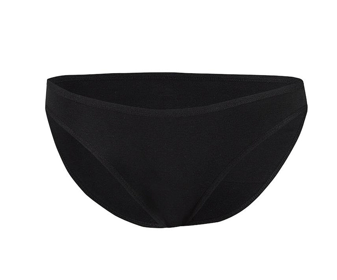 6 Adet Yıldız Kadın Ribana Bikini Külot Slip Siyah 2123