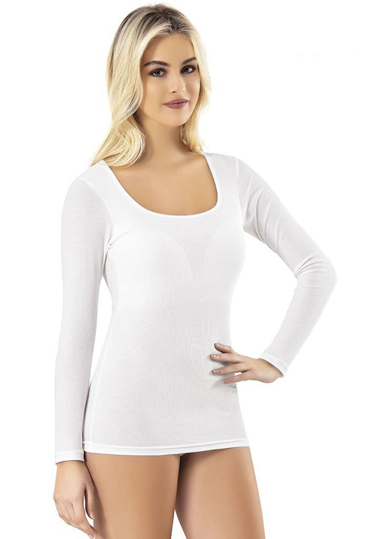 6 Adet Kota Bayan Modal Kaşkorse Kare Yaka Pedli Fanila Body 6655