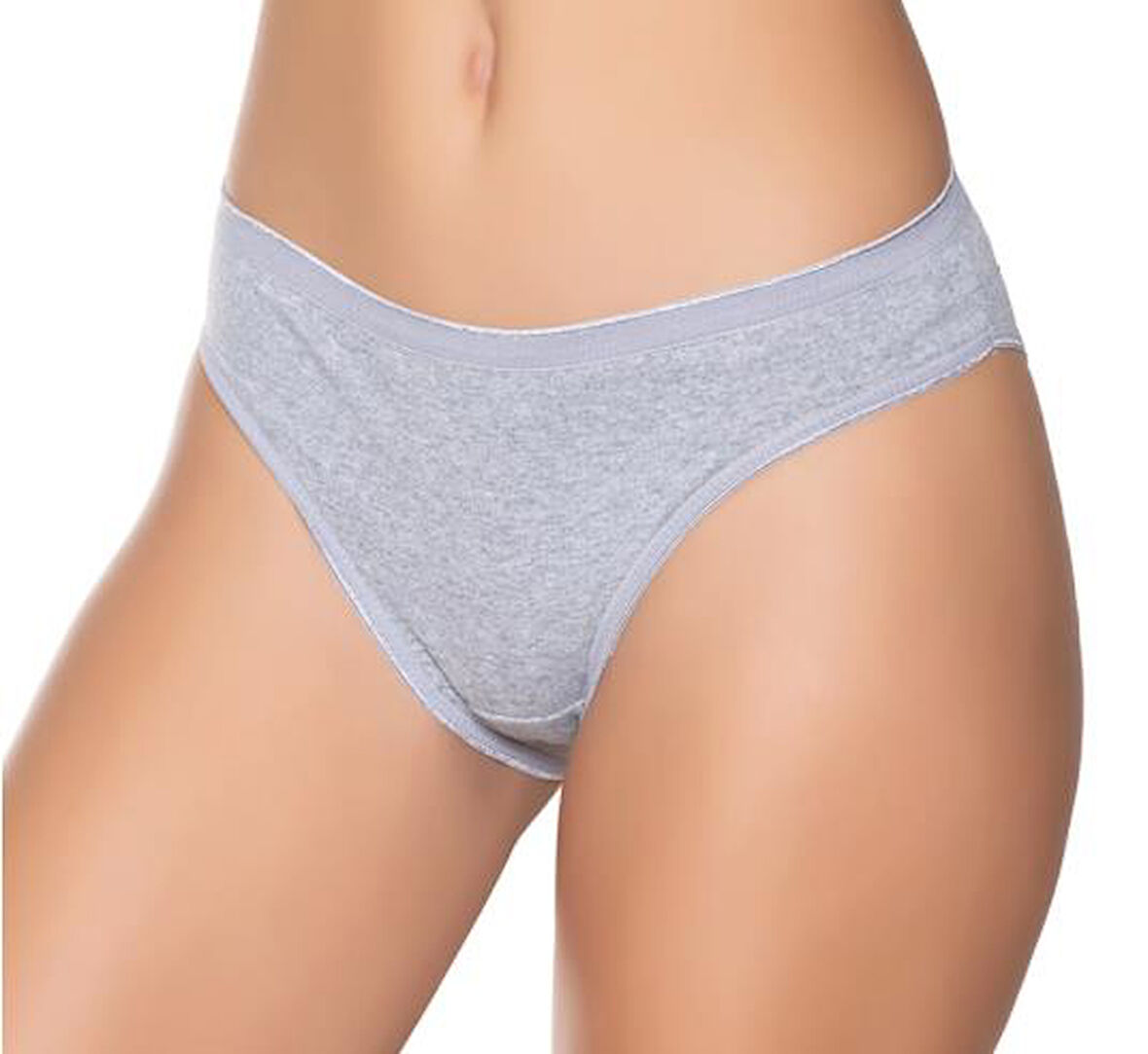 12 Adet Sedef Yıldızı Likralı Kadın Düz Bikini Külot 1065