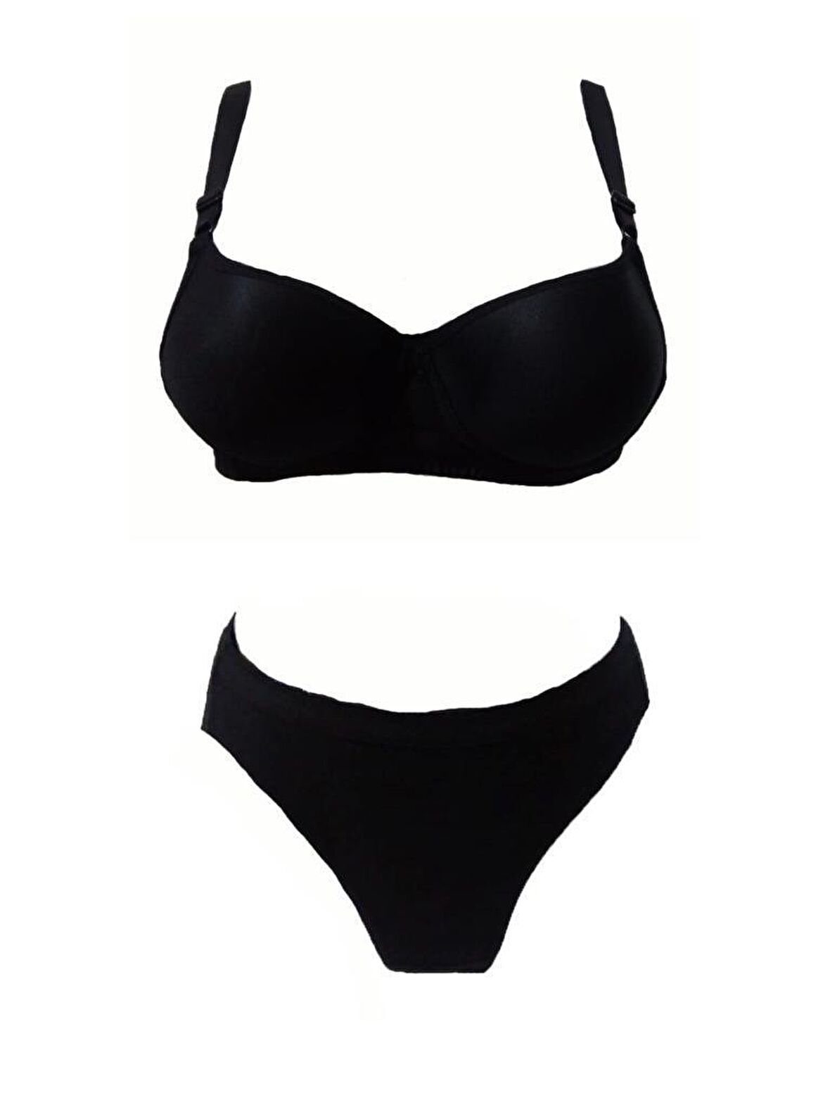 3 Adet Miss Perry Kadın Düz Destekli Sütyen Külot Takımı