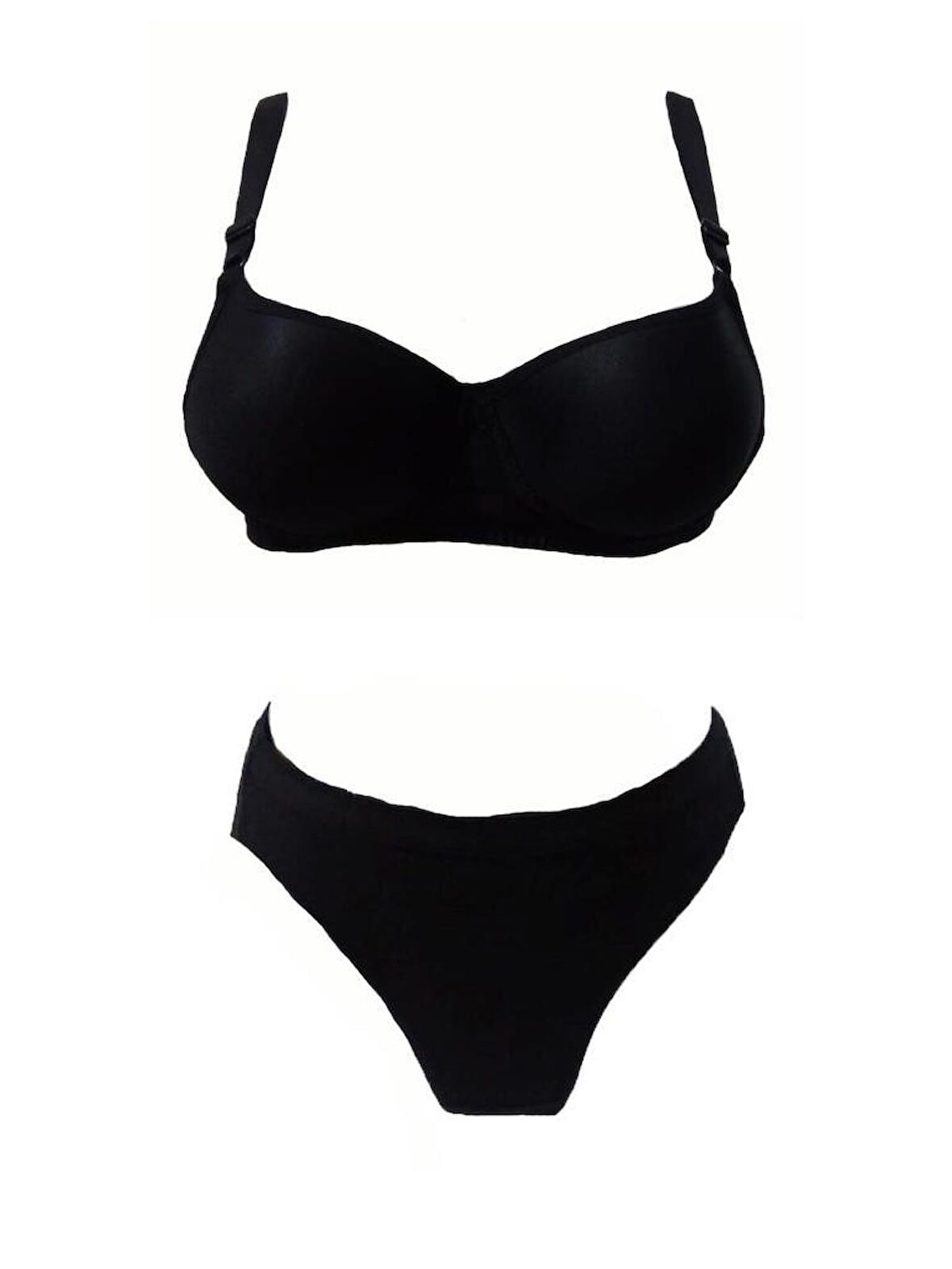 3 Adet Miss Perry Kadın Düz Desteksiz Sütyen Külot Takımı