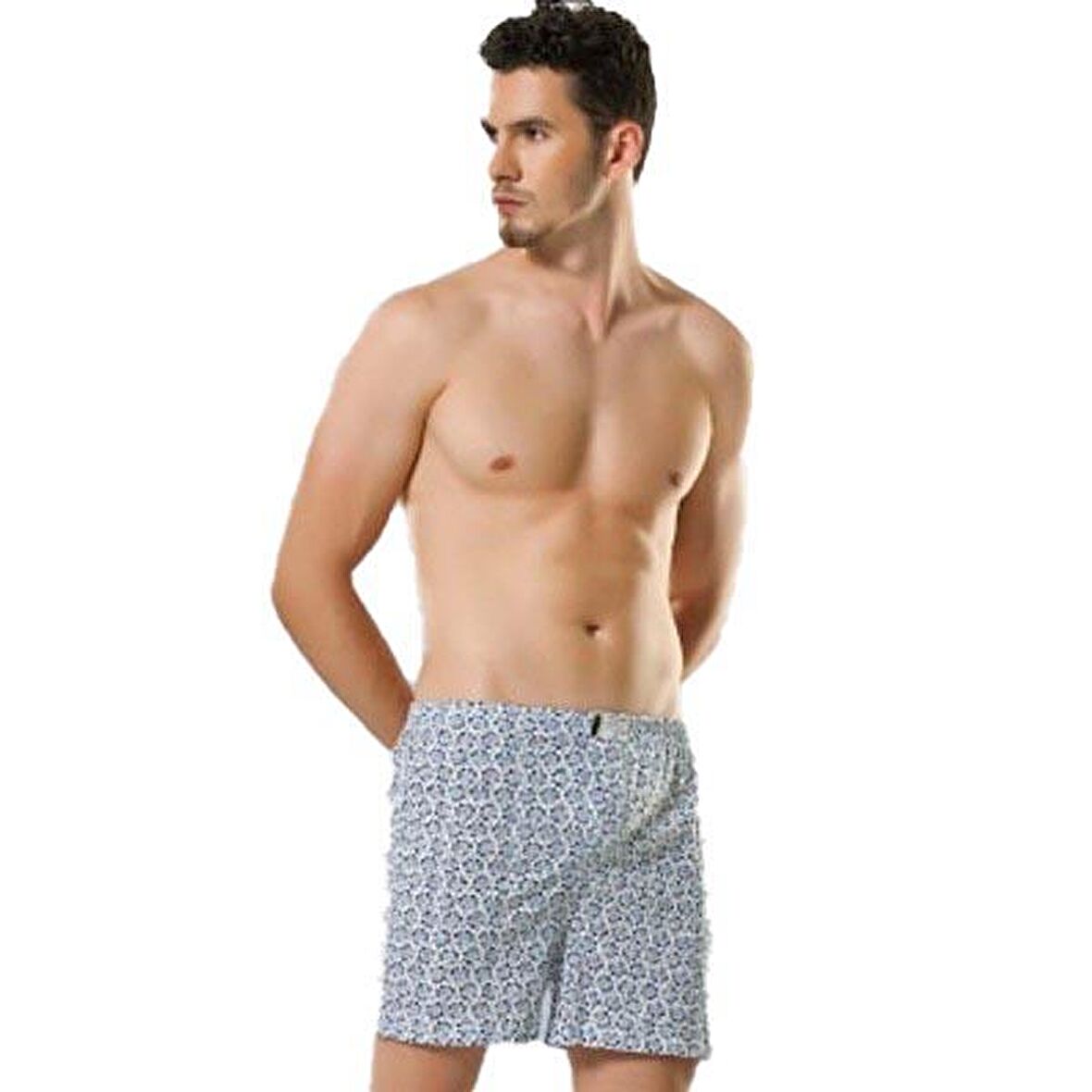 6 lı Paket Anıt Erkek Desenli Penye Boxer 1119 % 100 Pamuk