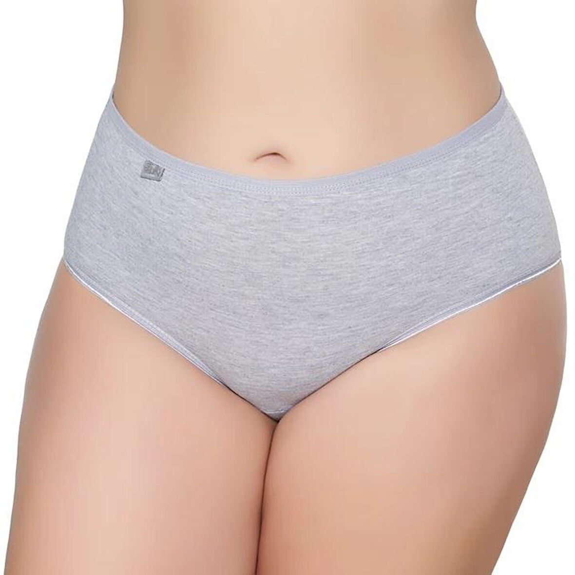 12 Adet Gümüş Kadın Renkli Likralı Bato Külot 3043