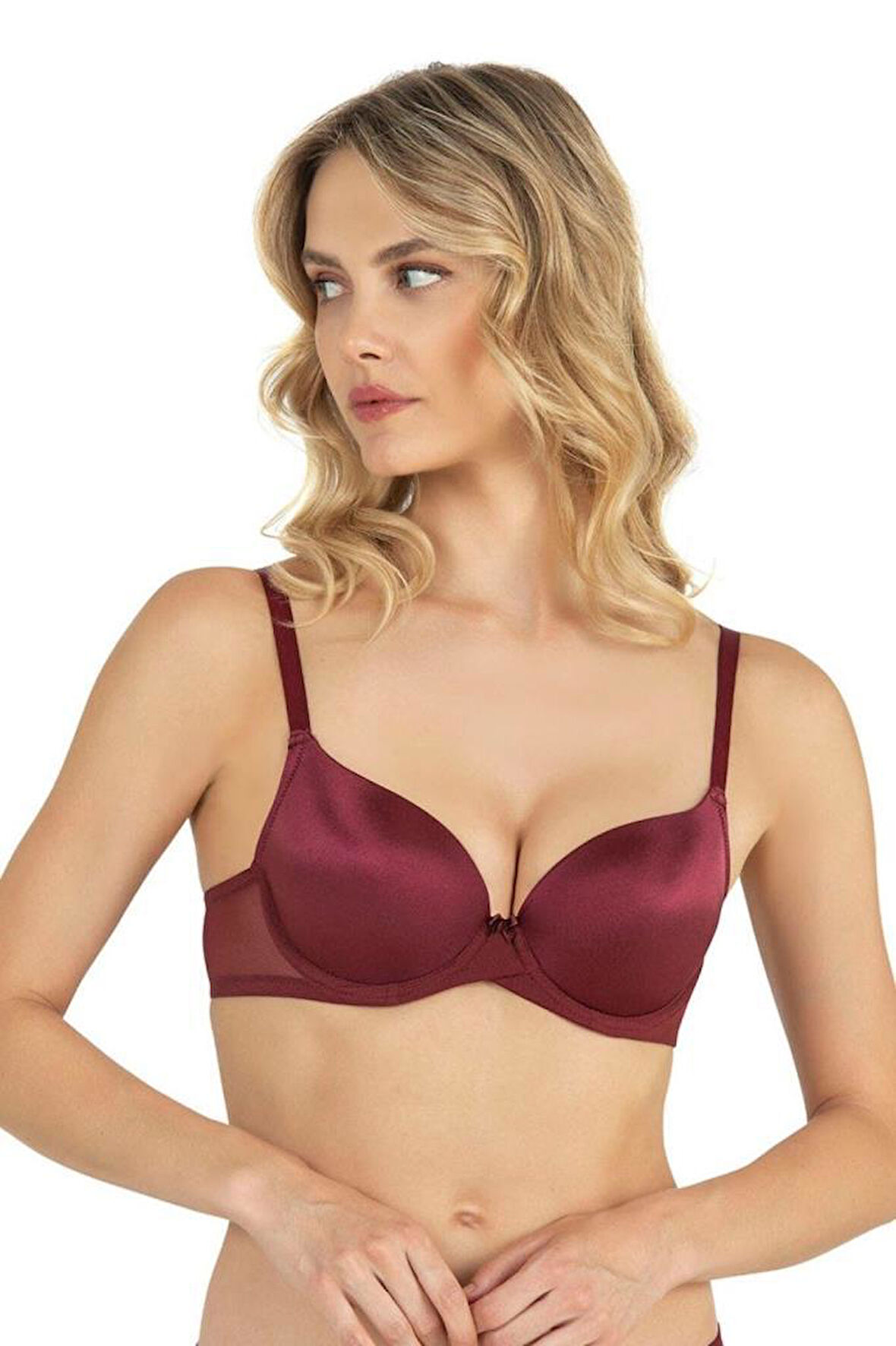 Fabony Kadın Arkası Tül Detaylı Basic Sütyen 3140