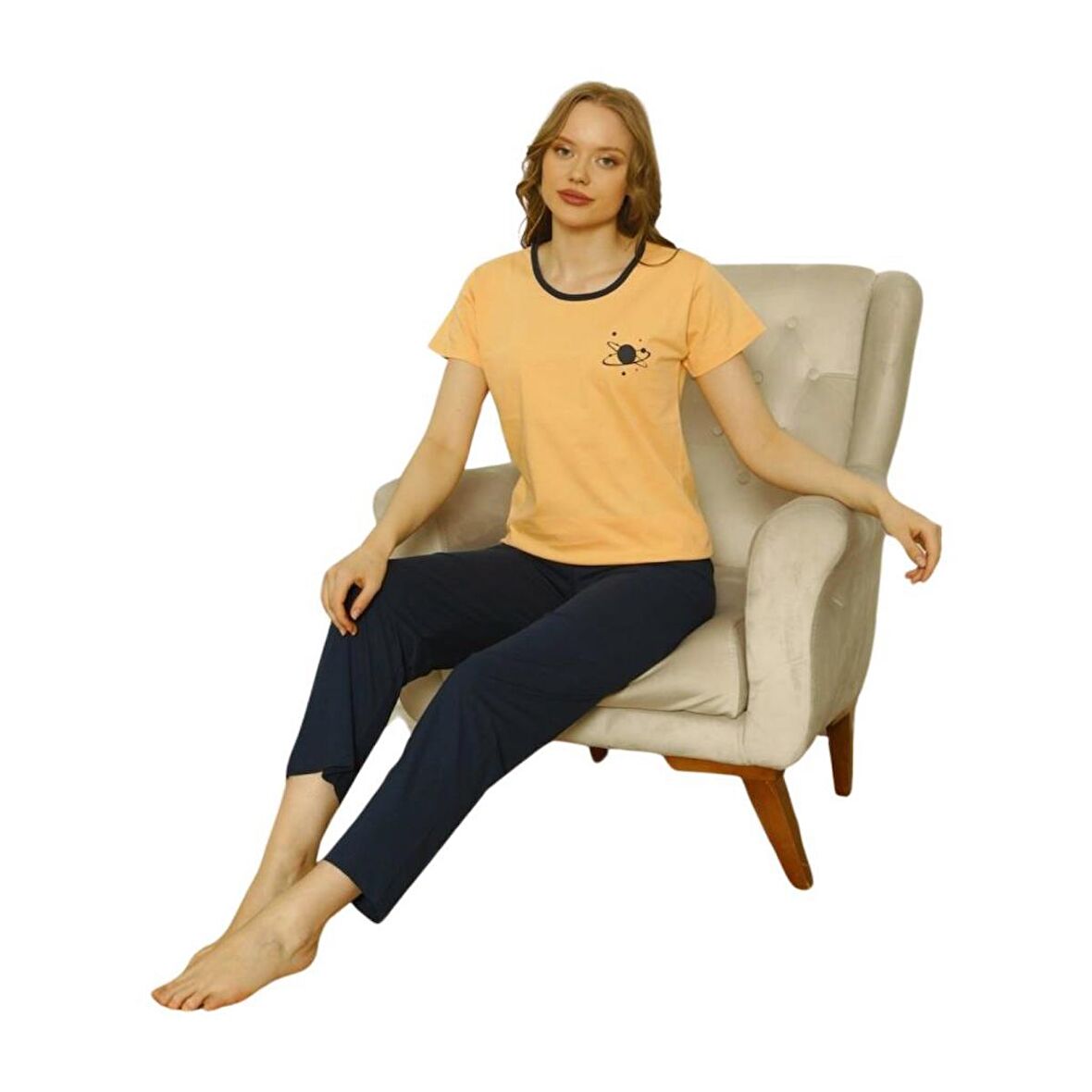 Özlem Kadın Kısa Kollu Pijama Takımı 4001