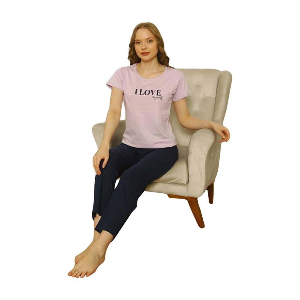 Özlem Kadın Kısa Kollu Pijama Takımı 4003