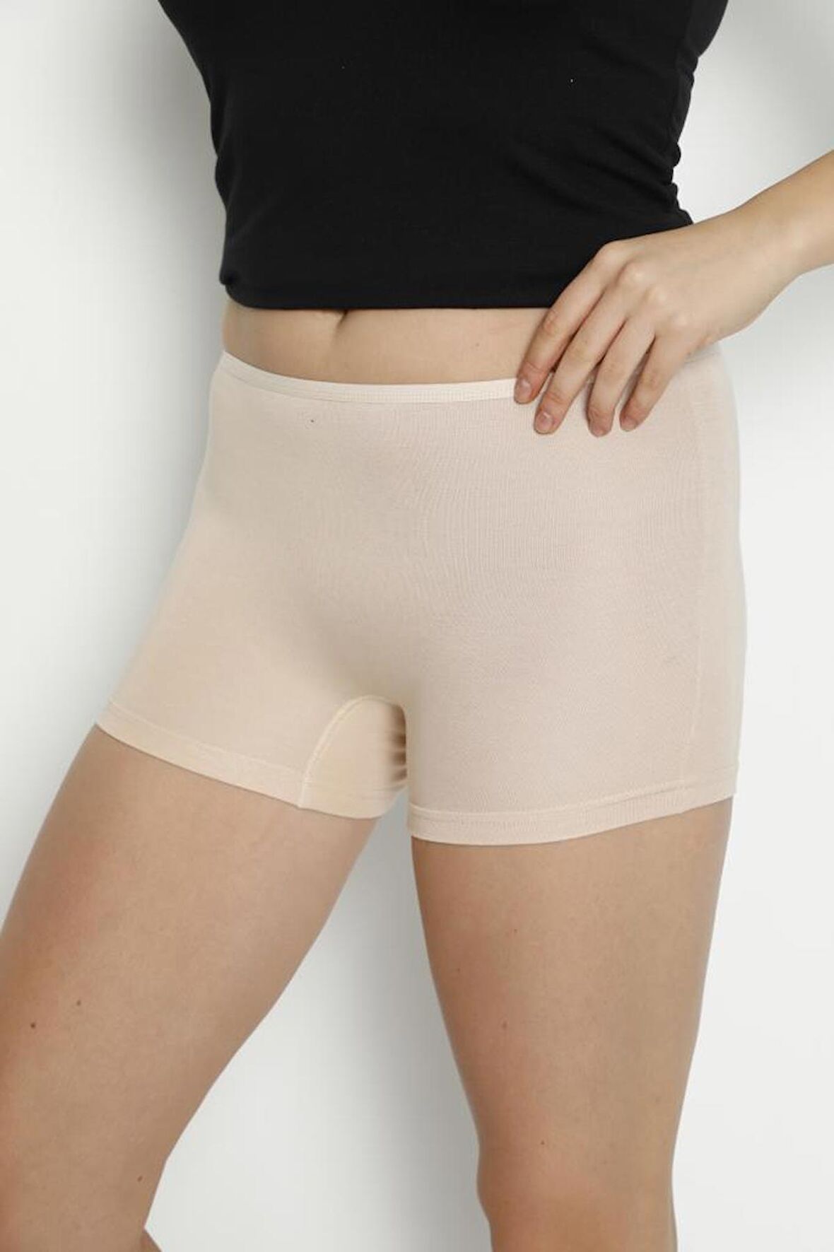 5 Adet Lüx Drm Bayan Bambu Boxer Şort 3170